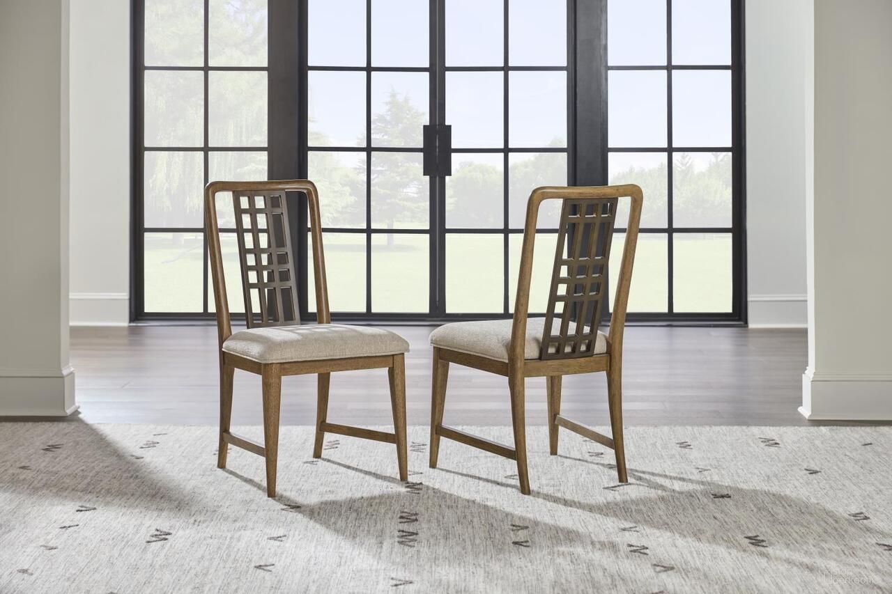 The appearance of Beacon Hill Open Back Side Chair Set of 2 In Dusted Barley designed by Legacy Classic in the traditional interior design. This dusted barley piece of furniture was selected by 1StopBedrooms from Beacon Hill Collection to add a touch of cosiness and style into your home. Sku: 4650-240. Material: Oak Veneer. Chair Type: Side Chair.