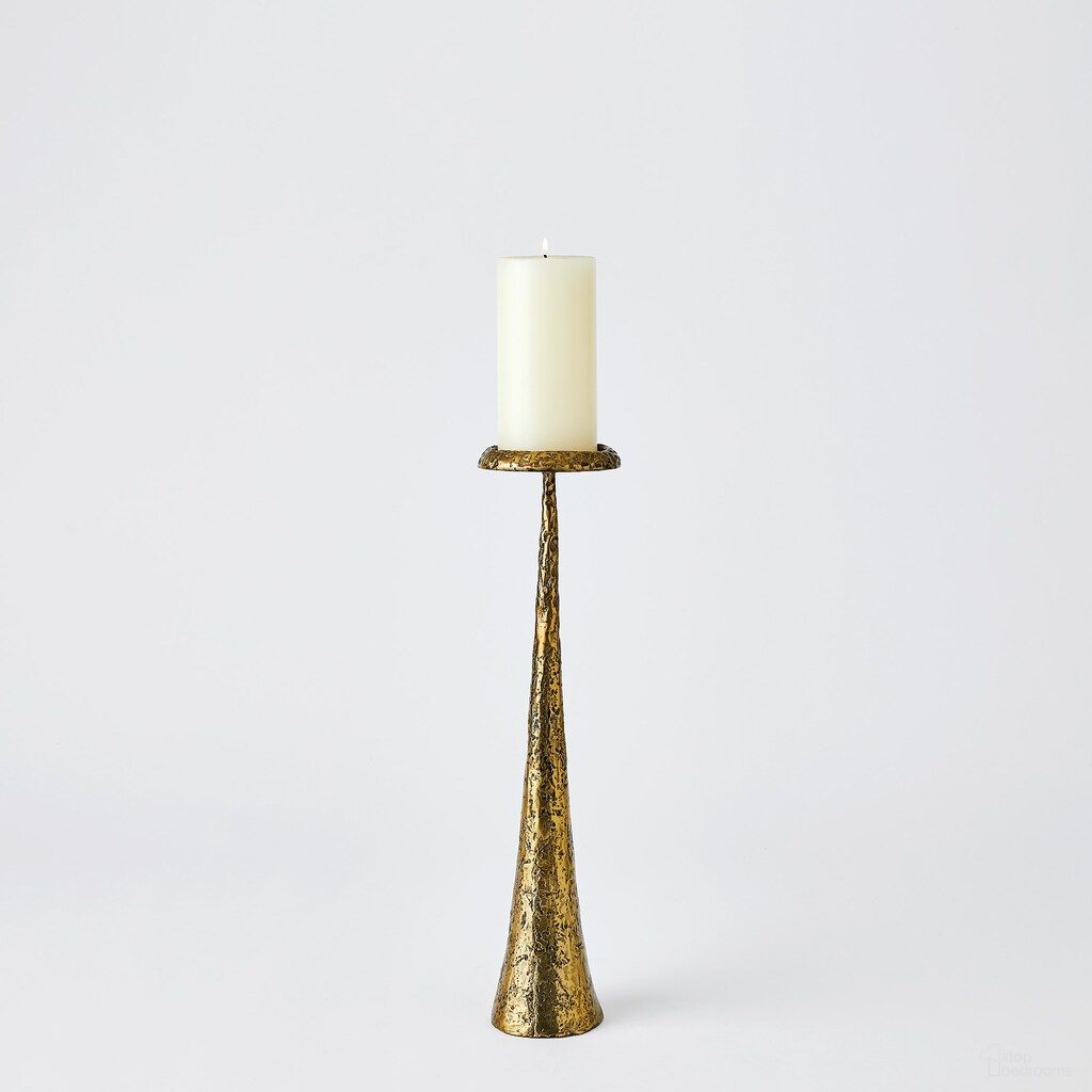 Beacon Medium Candle Holder In Brass
