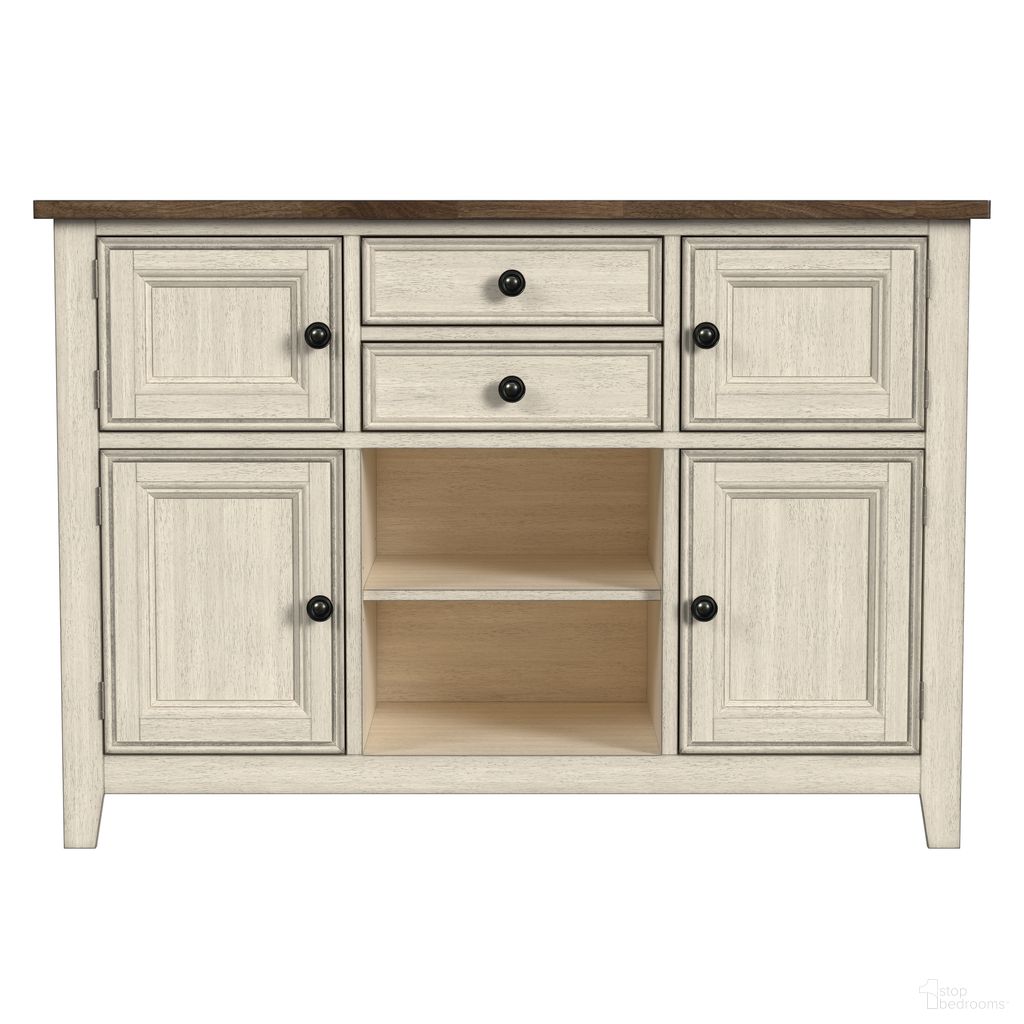 The appearance of Beacon Server In Smoky White And Peppercorn designed by A-America in the traditional interior design. This white piece of furniture was selected by 1StopBedrooms from Beacon Collection to add a touch of cosiness and style into your home. Sku: BEAPW9020. Material: Wood.
