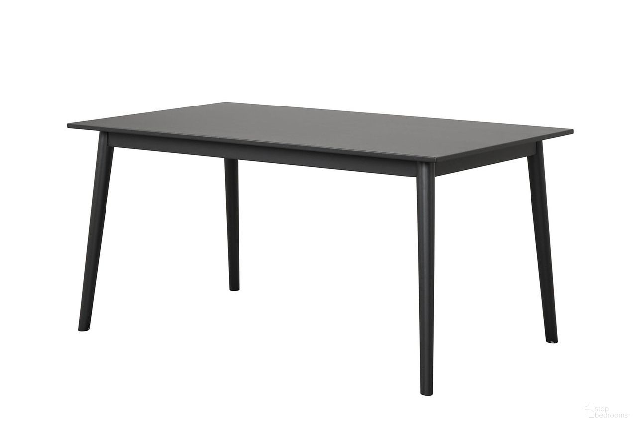 The appearance of Beale Dining Table In Black designed by Furniture of America in the modern / contemporary interior design. This black piece of furniture was selected by 1StopBedrooms from Beale Collection to add a touch of cosiness and style into your home. Sku: FM3100BK-T. Table Base Style: Legs. Table Top Shape: Rectangular. Material: Rubberwood. Size: 36" x 60".