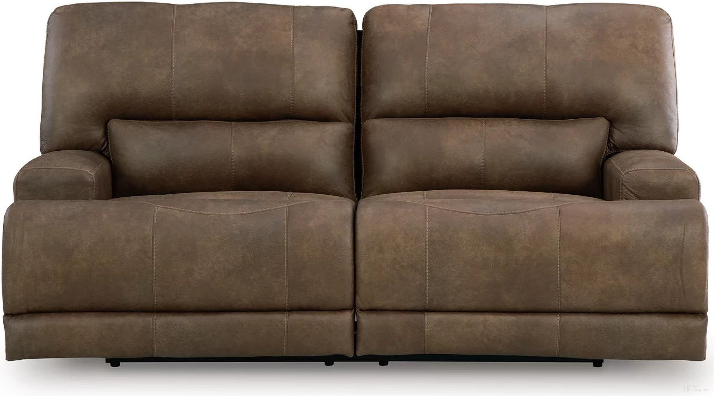 The appearance of Bealeaf Power Reclining Sofa In Earth designed by Signature Design by Ashley in the modern / contemporary interior design. This earth piece of furniture was selected by 1StopBedrooms from Bealeaf Collection to add a touch of cosiness and style into your home. Sku: NC9180247. Material: Faux Leather.
