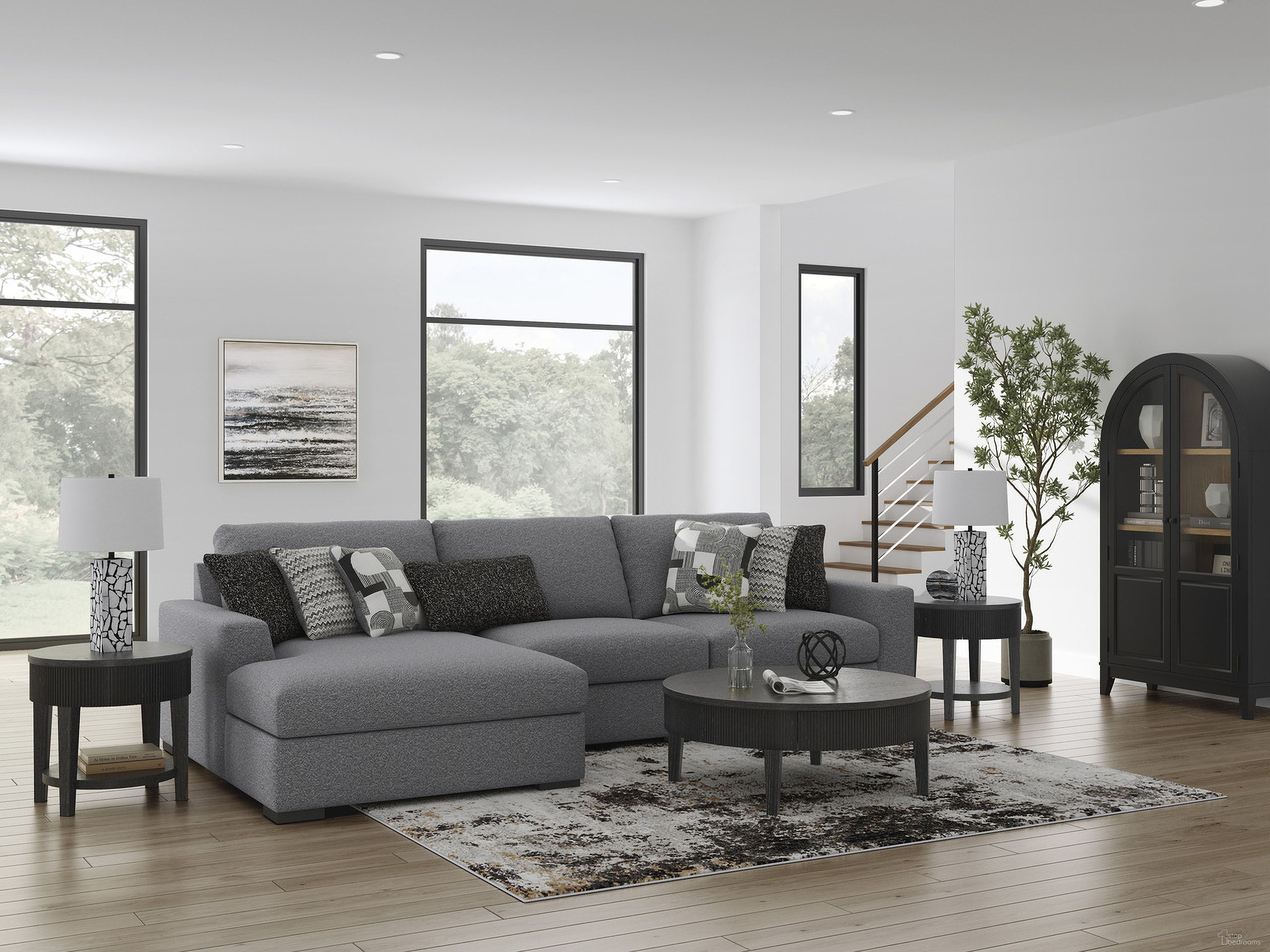 The appearance of Bealton 3-Piece Sectional with LAF Chaise In Salt and Pepper designed by Signature Design by Ashley in the modern / contemporary interior design. This salt & pepper piece of furniture was selected by 1StopBedrooms from Bealton Collection to add a touch of cosiness and style into your home. Sku: 6130516;6130546;6130565. Material: Polyester. Layout: L-Shape. Orientation: LAF.