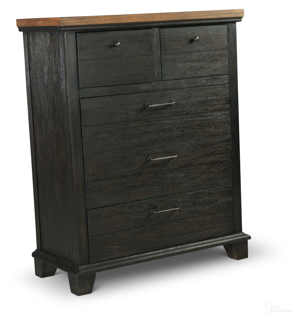 Bear Creek 5 Drawer Chest In Brown