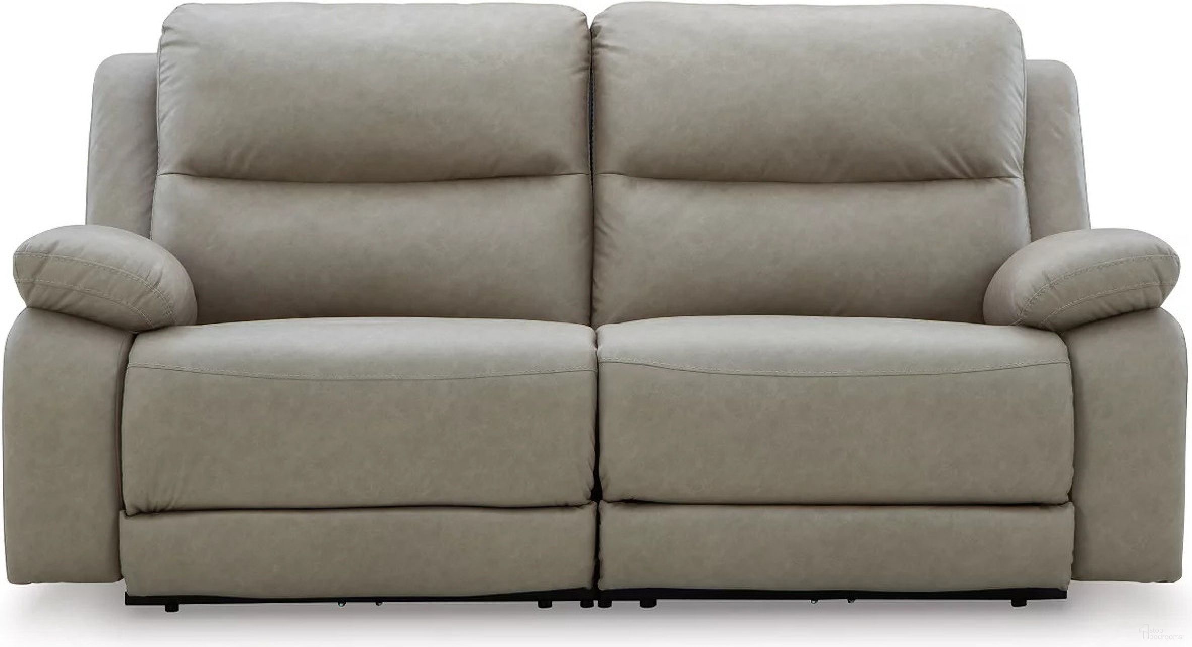 The appearance of Bearmonte 2-Piece Reclining Loveseat In Pebble designed by Signature Design by Ashley in the modern / contemporary interior design. This pebble piece of furniture was selected by 1StopBedrooms from Bearmonte Collection to add a touch of cosiness and style into your home. Sku: NC9920158;NC9920162.