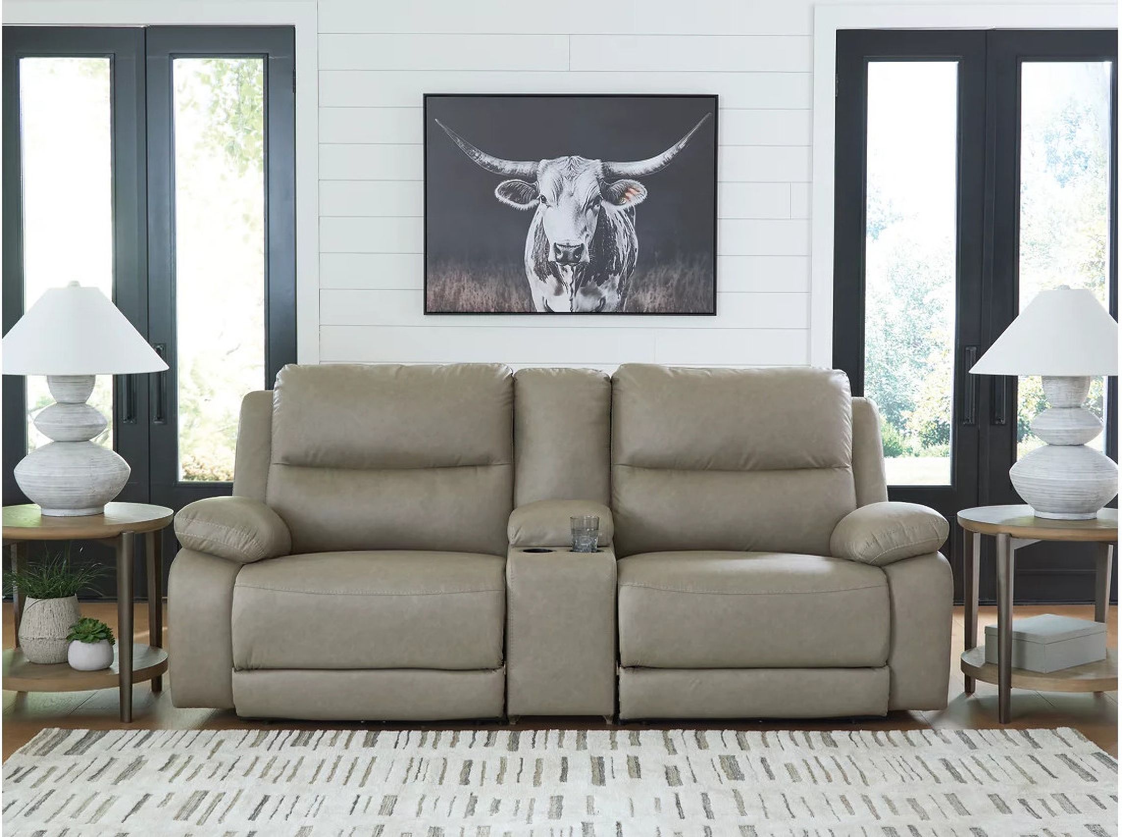The appearance of Bearmonte 3-Piece Power Reclining Sectional In Pebble designed by Signature Design by Ashley in the modern / contemporary interior design. This pebble piece of furniture was selected by 1StopBedrooms from Bearmonte Collection to add a touch of cosiness and style into your home. Sku: NC9920157;NC9920158;NC9920162. Material: Polyester.