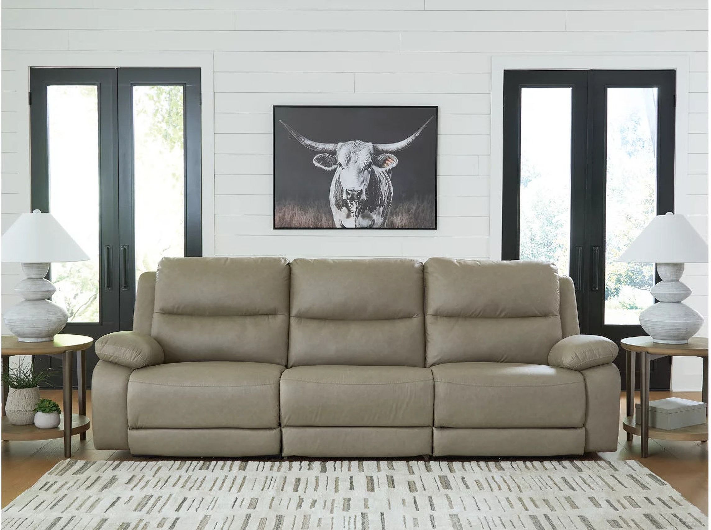 The appearance of Bearmonte 3-Piece Power Reclining Sectional In Pebble designed by Signature Design by Ashley in the modern / contemporary interior design. This pebble piece of furniture was selected by 1StopBedrooms from Bearmonte Collection to add a touch of cosiness and style into your home. Sku: NC9920146;NC9920158;NC9920162. Material: Polyester.