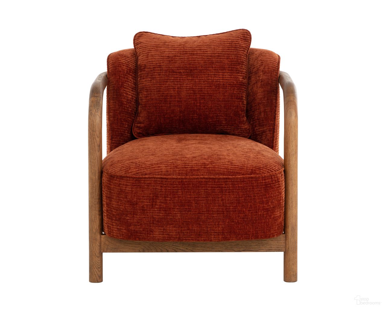 Beatrice Lounge Chair In Opera Spice