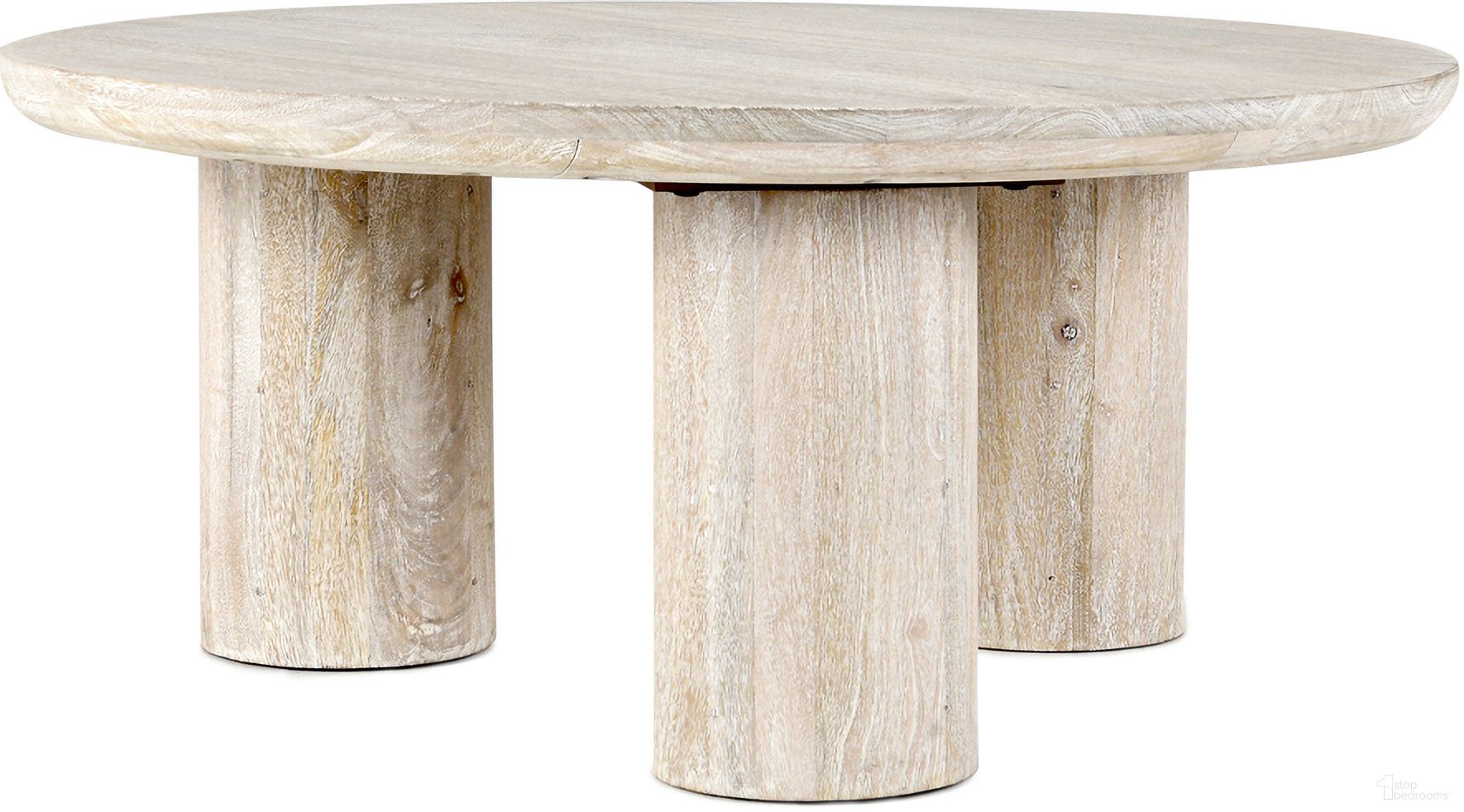 Beau Round Coffee Table In White