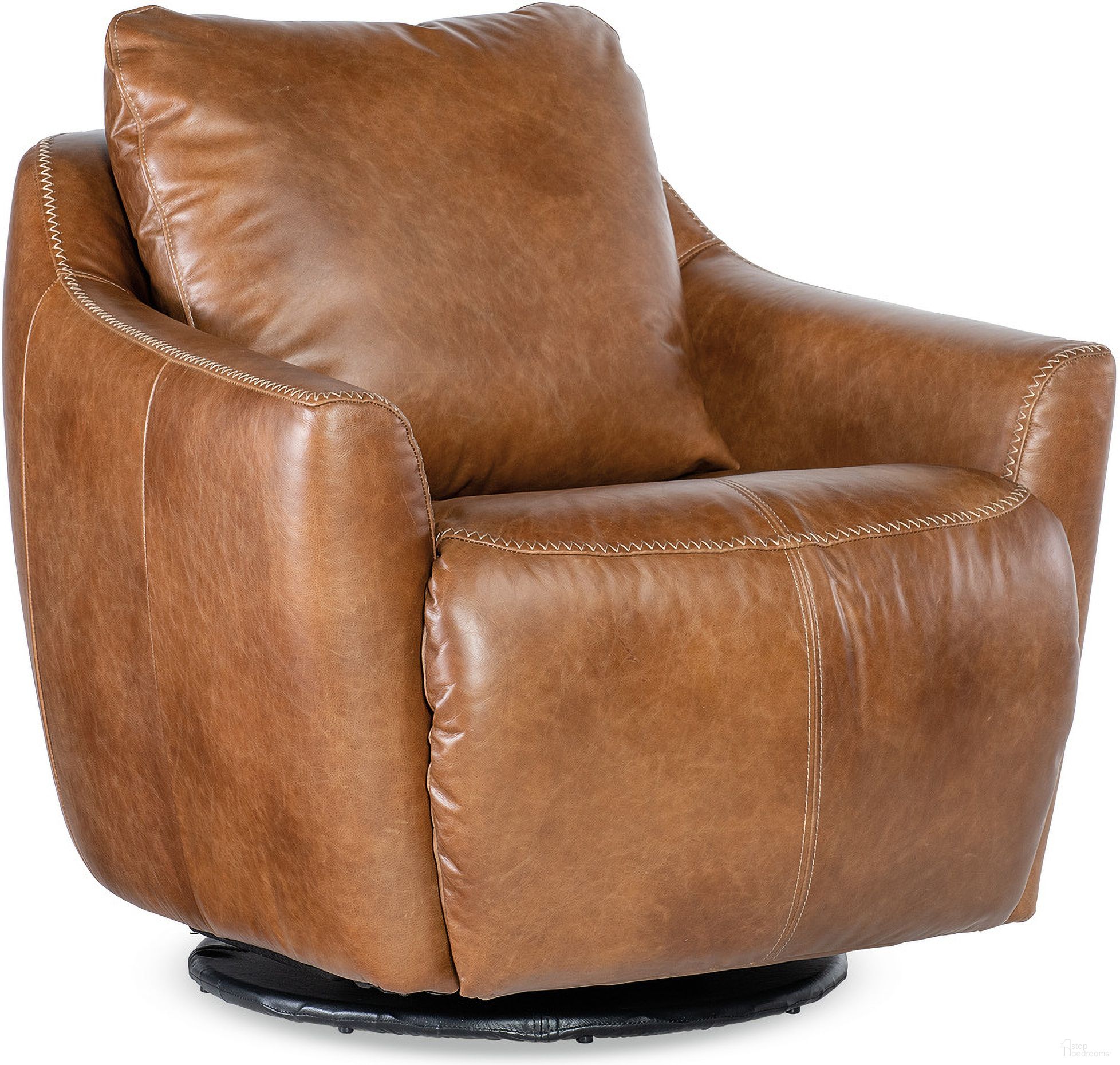 The appearance of Beau Swivel Chair Withpower Footrest In Brown designed by Hooker in the modern / contemporary interior design. This brown piece of furniture was selected by 1StopBedrooms from CC Collection to add a touch of cosiness and style into your home. Sku: CC612-PFSW-082. Material: Leather.