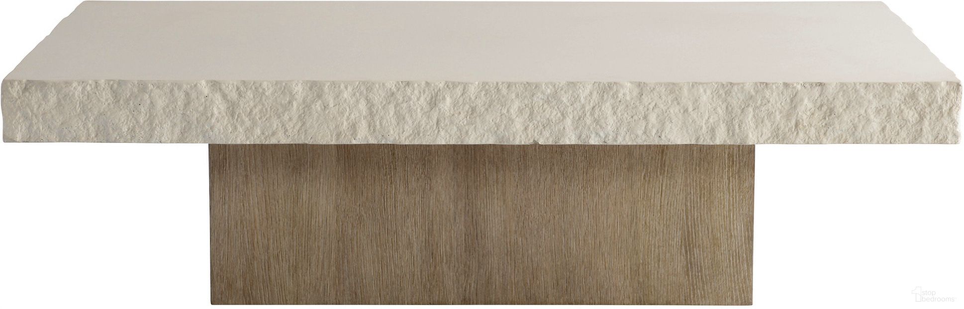 The appearance of Beauclair Cocktail Table In Flaxen designed by Bernhardt in the modern / contemporary interior design. This flaxen piece of furniture  was selected by 1StopBedrooms from Beauclair Collection to add a touch of cosiness and style into your home. Sku: 550021. Material: Concrete.