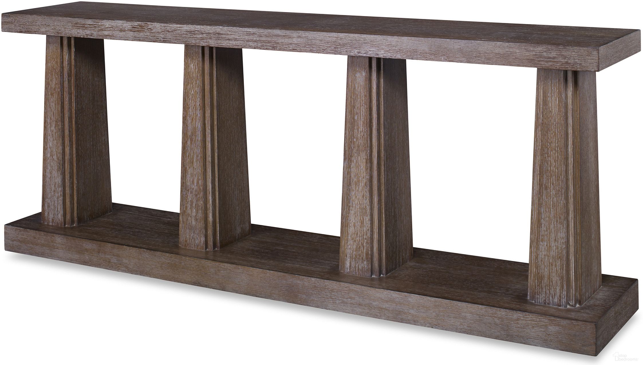 The appearance of Beaumont Console Table In Oak designed by Century Furniture in the transitional interior design. This oak piece of furniture was selected by 1StopBedrooms from Grand Tour Furniture Collection to add a touch of cosiness and style into your home. Sku: SF5981. Material: Solid Oak.