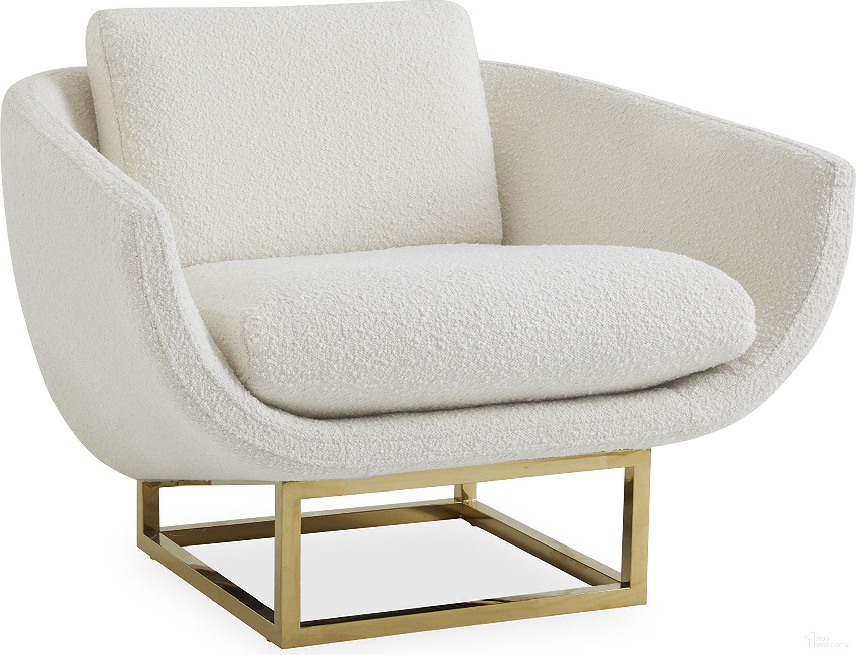 The appearance of Beaumont Lounge Chair In Olympus Oatmeal designed by Jonathan Adler in the modern / contemporary interior design. This olympus oatmeal piece of furniture was selected by 1StopBedrooms from Beaumont Collection to add a touch of cosiness and style into your home. Sku: 31496. Material: Polyester.
