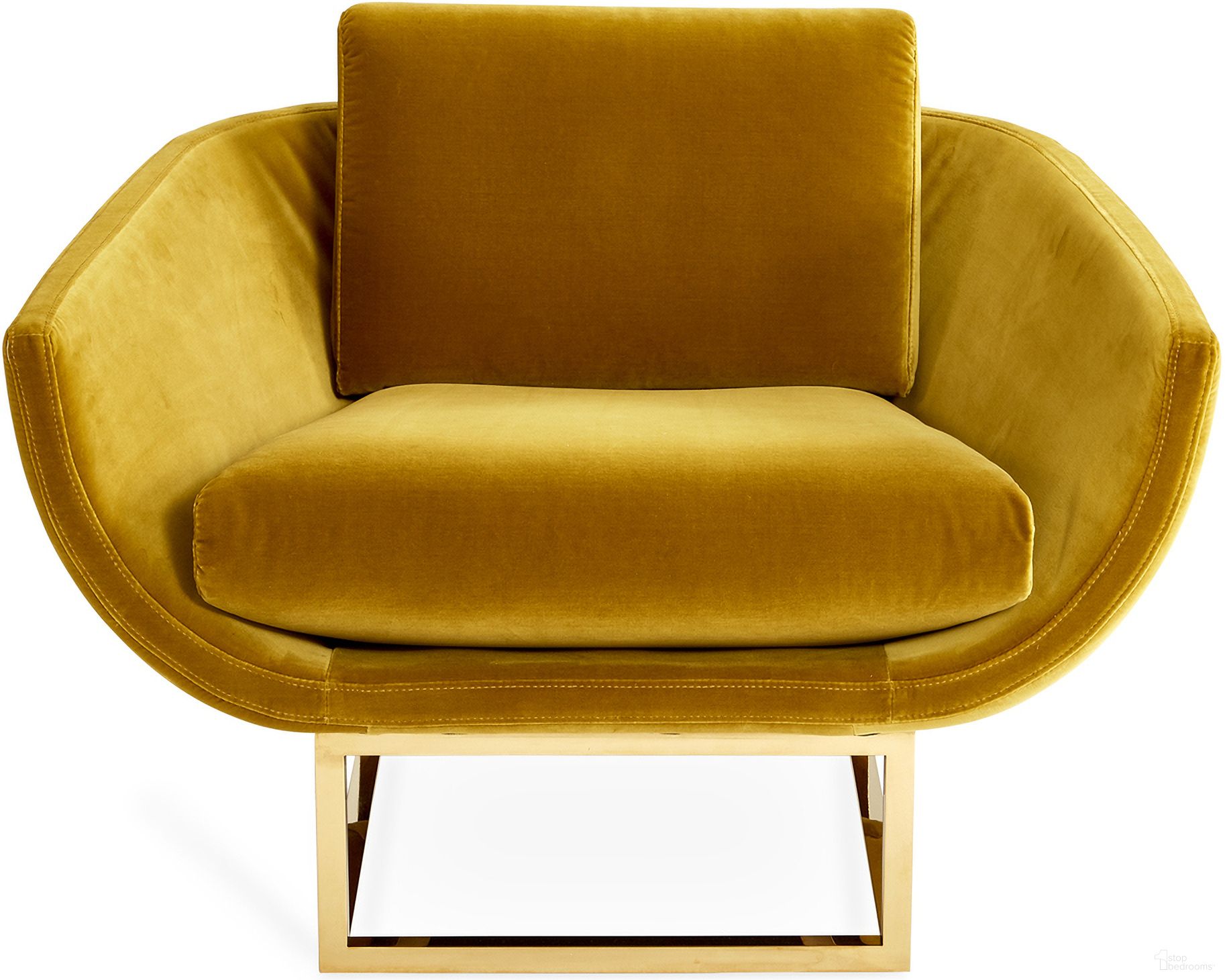 The appearance of Beaumont Lounge Chair In Varese Lichen designed by Jonathan Adler in the modern / contemporary interior design. This varese lichen piece of furniture  was selected by 1StopBedrooms from Beaumont Collection to add a touch of cosiness and style into your home. Sku: 30663. Material: Cotton.