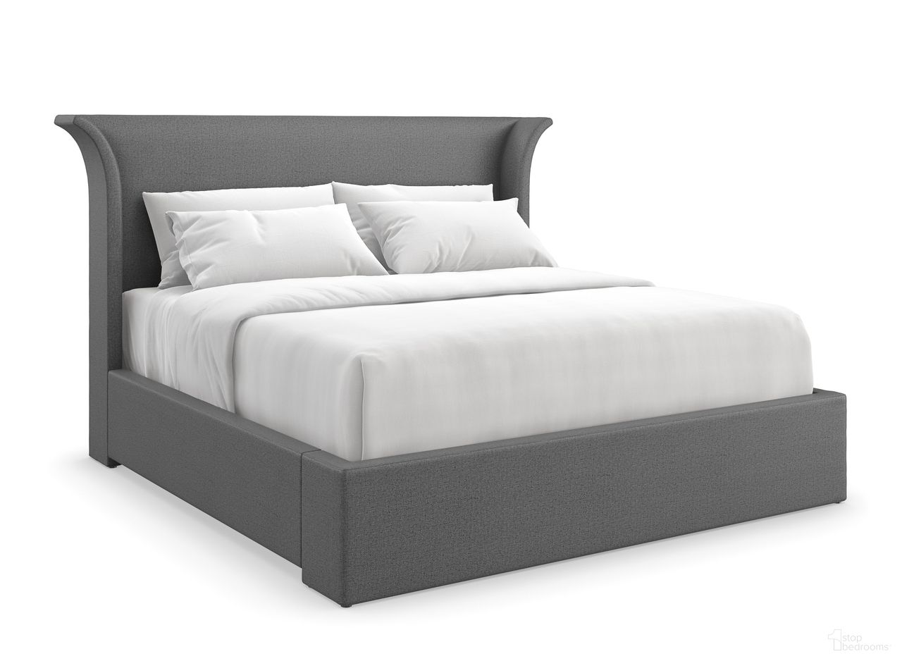 The appearance of Beauty Sleep King Upholstered Bed In Gray designed by Caracole in the transitional interior design. This gray piece of furniture was selected by 1StopBedrooms from Beauty Sleep Collection to add a touch of cosiness and style into your home. Sku: CLA-5423-121F-A;CLA-5423-121H-A;CLA-5423-101R-A. Bed Size: King. Material: Birch. Bed Type: Upholstered Bed.