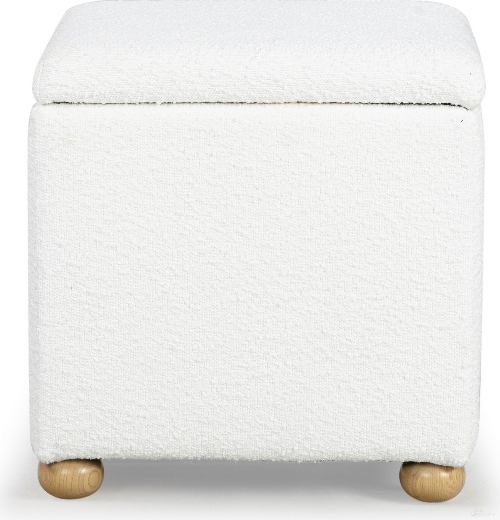 The appearance of Becka Square Boucle Storage Ottoman In Ivory and Natural designed by Safavieh Couture in the modern / contemporary interior design. This ivory and natural piece of furniture was selected by 1StopBedrooms from Becka Collection to add a touch of cosiness and style into your home. Sku: SFV6101A. Material: Boucle.
