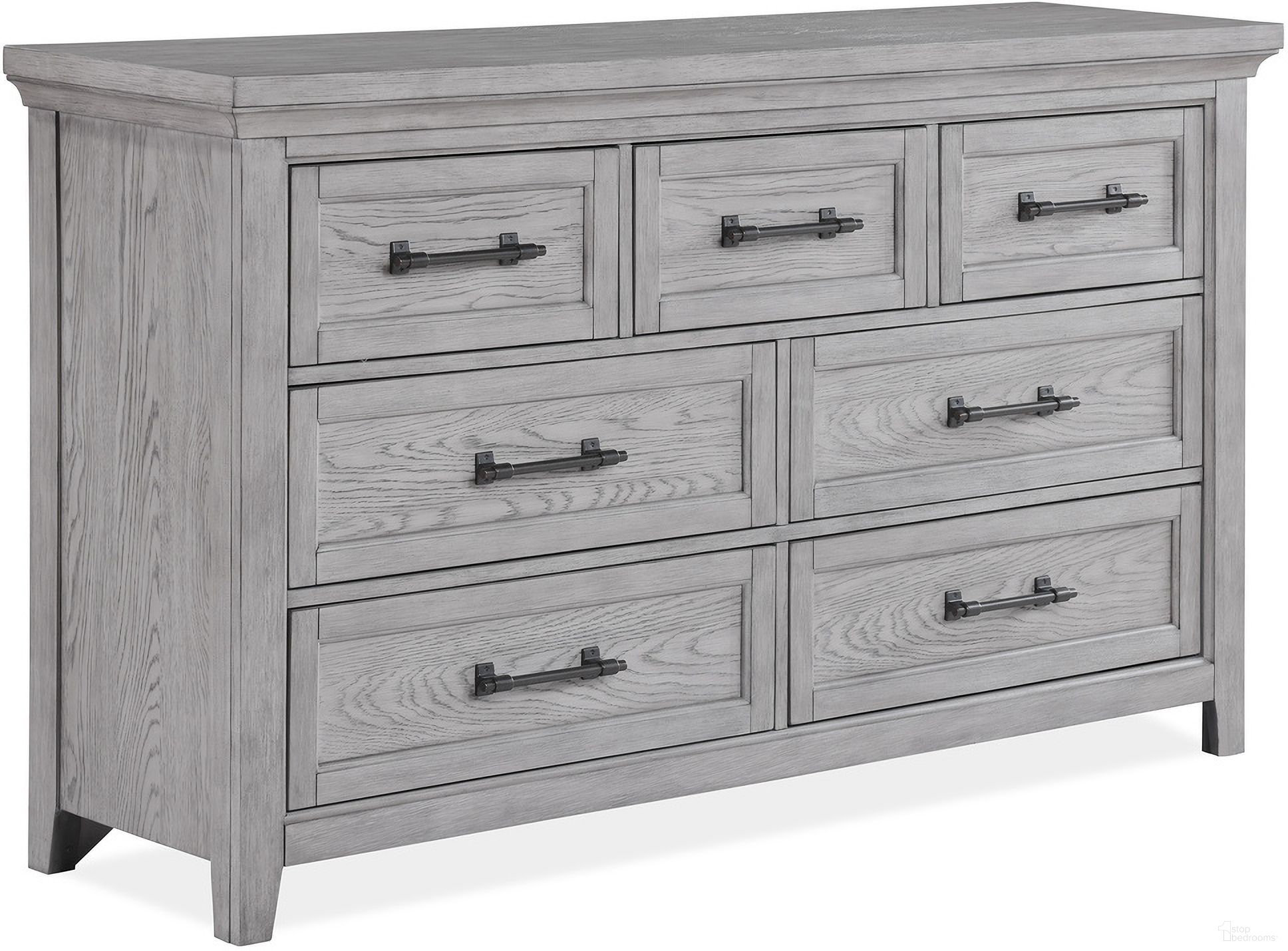 The appearance of Beckett Dresser In Greige designed by Crown Mark in the rustic / southwestern interior design. This greige piece of furniture was selected by 1StopBedrooms from Beckett Collection to add a touch of cosiness and style into your home. Sku: B1900-1. Material: Wood.
