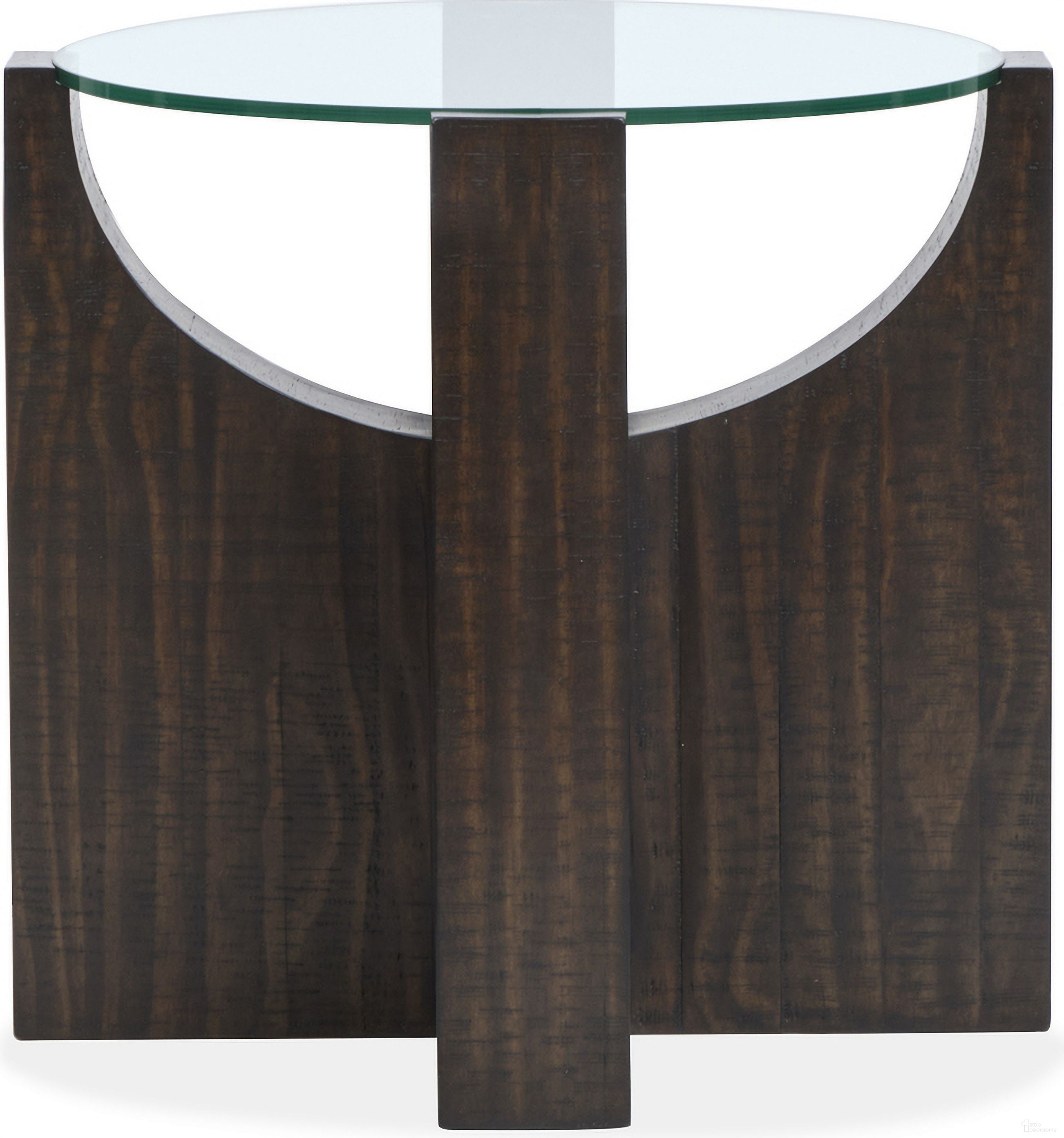 The appearance of Beckham Round Accent Table In Rustic Tavern designed by Magnussen in the modern / contemporary interior design. This rustic tavern piece of furniture  was selected by 1StopBedrooms from Beckham Collection to add a touch of cosiness and style into your home. Sku: T6336-35. Material: Pine Veneer.