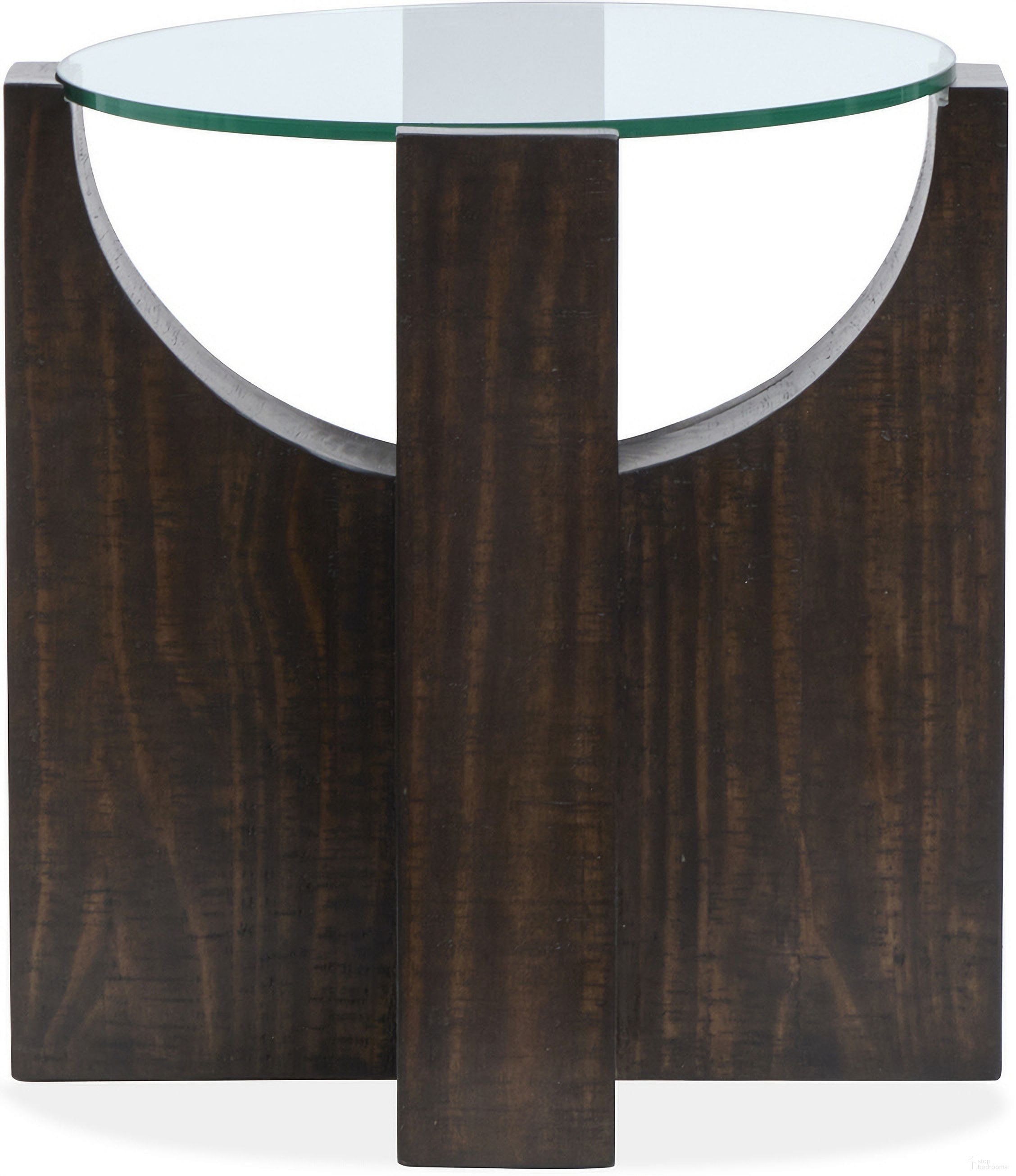 The appearance of Beckham Round End Table In Rustic Tavern designed by Magnussen in the modern / contemporary interior design. This rustic tavern piece of furniture  was selected by 1StopBedrooms from Beckham Collection to add a touch of cosiness and style into your home. Sku: T6336-05. Material: Pine Veneer.