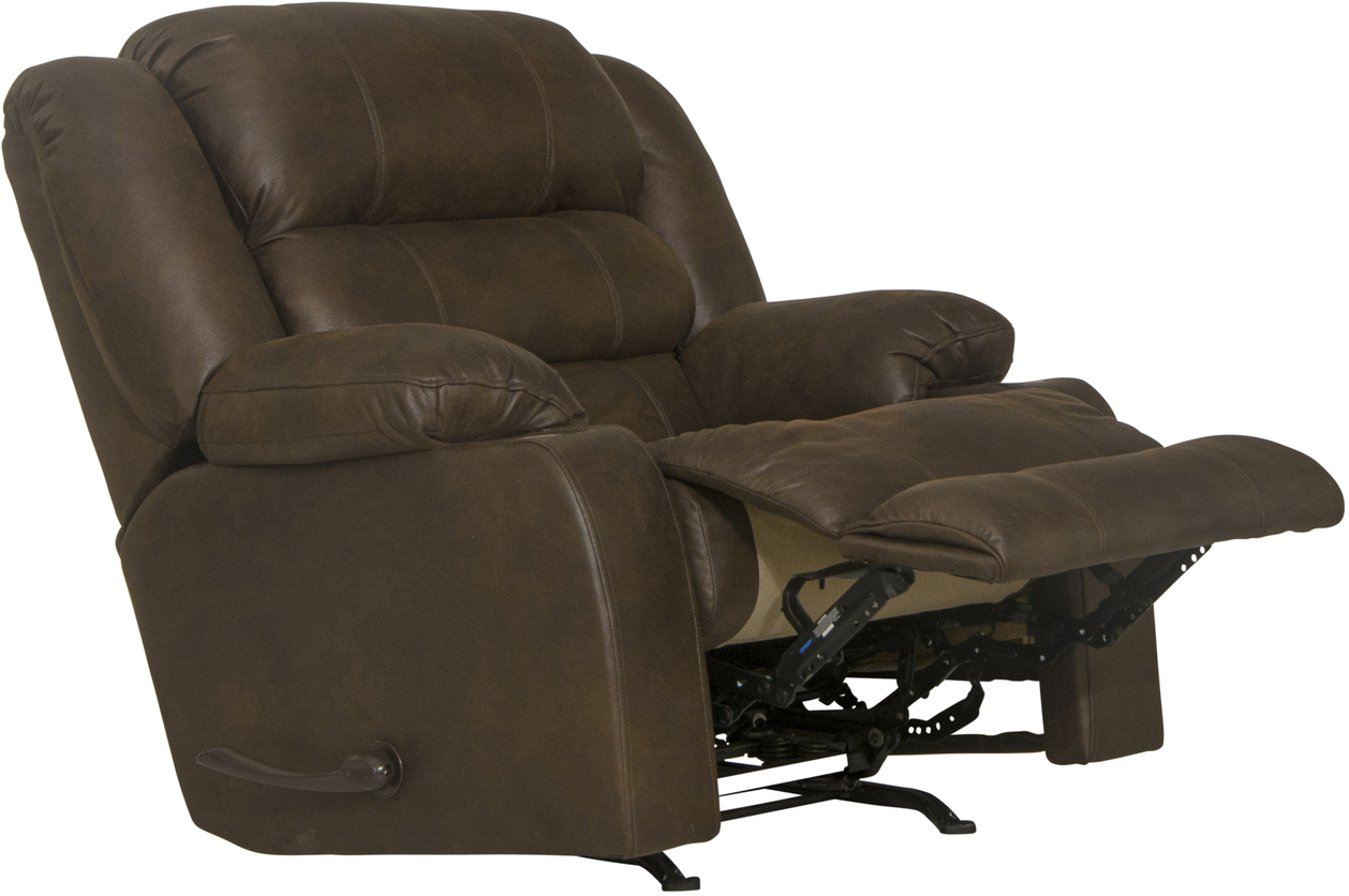 Catnapper Anders Power Lay Flat Recliner with Power Headrest in Dark Chocolate