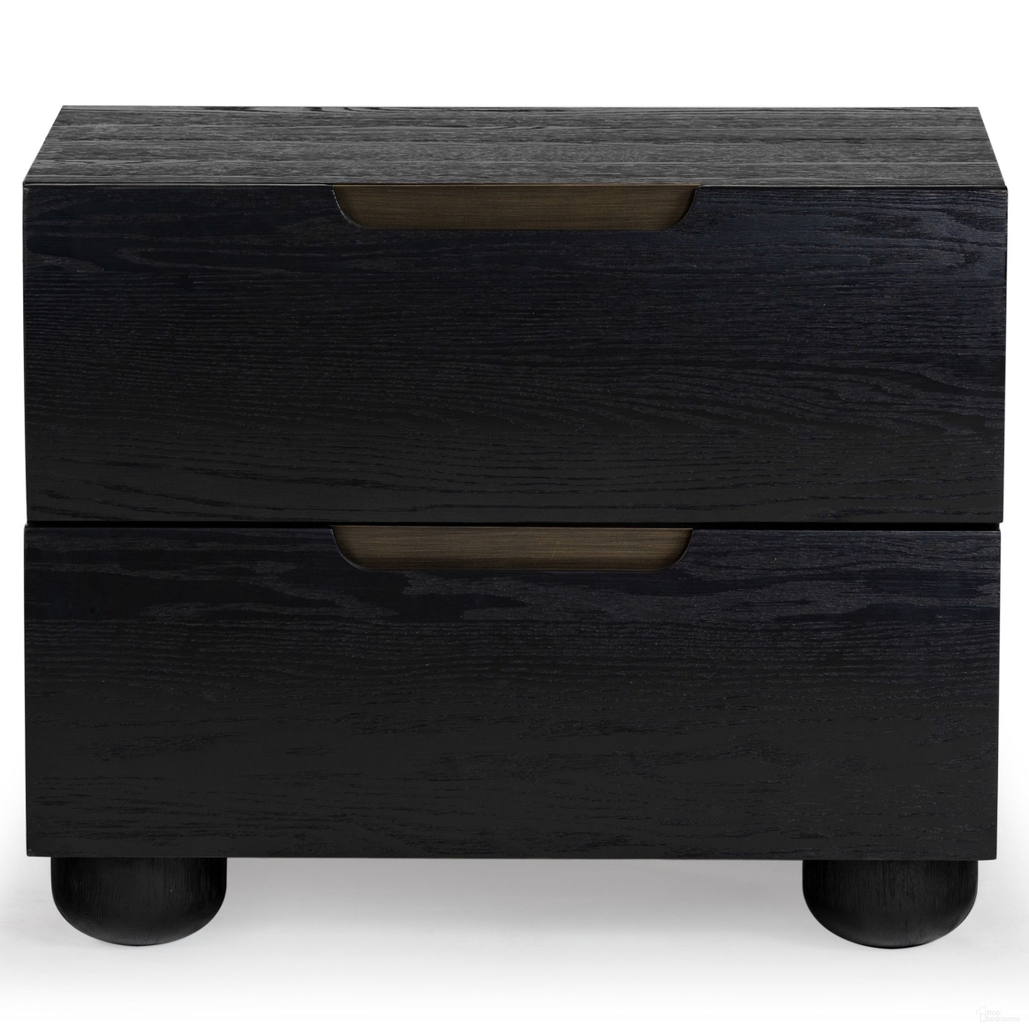 The appearance of Beethoven Wood 2 Drawer Nightstand In Black designed by Safavieh Couture in the modern / contemporary interior design. This black piece of furniture was selected by 1StopBedrooms from Beethoven Collection to add a touch of cosiness and style into your home. Sku: SFV2171B. Material: Rubberwood.