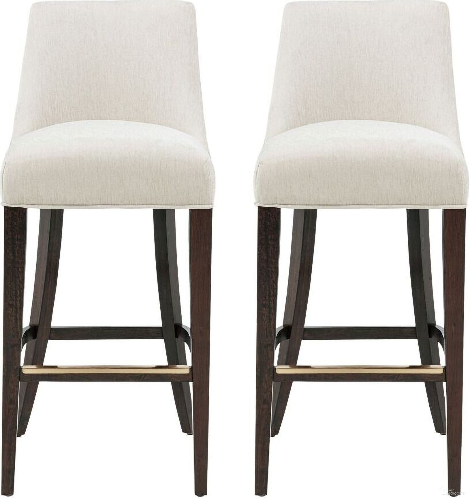 The appearance of Beever Barstool Set of 2 In Cream designed by Manhattan Comfort in the modern / contemporary interior design. This cream piece of furniture was selected by 1StopBedrooms from Beever Collection to add a touch of cosiness and style into your home. Sku: BS027-CR;BS027-CR. Material: Rubberwood.