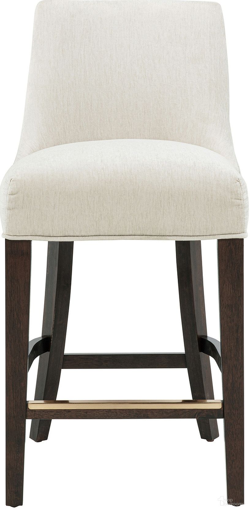 The appearance of Beever Counter Stool In Cream designed by Manhattan Comfort in the modern / contemporary interior design. This cream piece of furniture  was selected by 1StopBedrooms from Beever Collection to add a touch of cosiness and style into your home. Sku: CS024-CR. Material: Rubberwood.