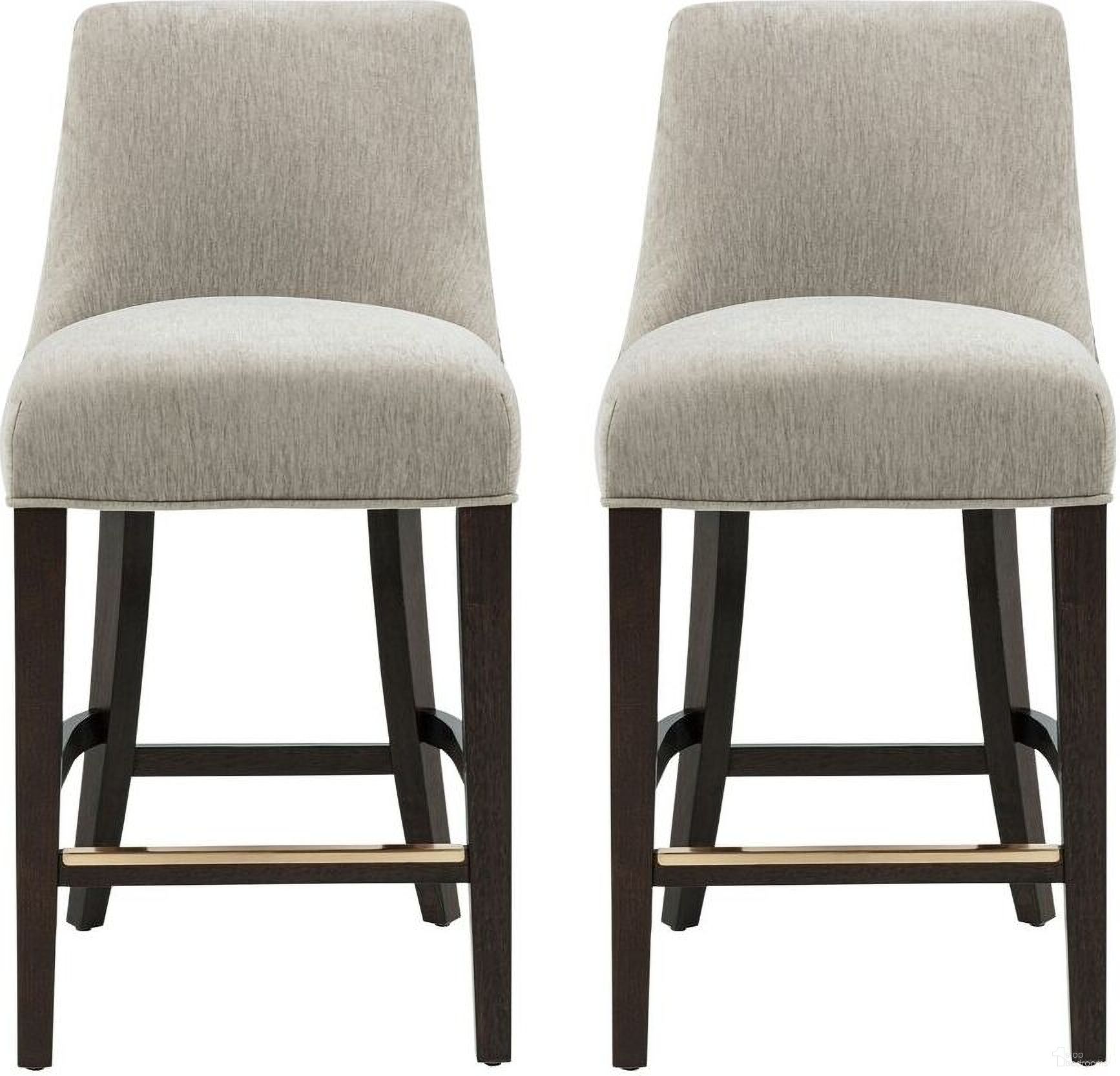 The appearance of Beever Counter Stool Set of 2 In Taupe designed by Manhattan Comfort in the modern / contemporary interior design. This taupe piece of furniture was selected by 1StopBedrooms from Beever Collection to add a touch of cosiness and style into your home. Sku: CS024-TP;CS024-TP. Material: Rubberwood.