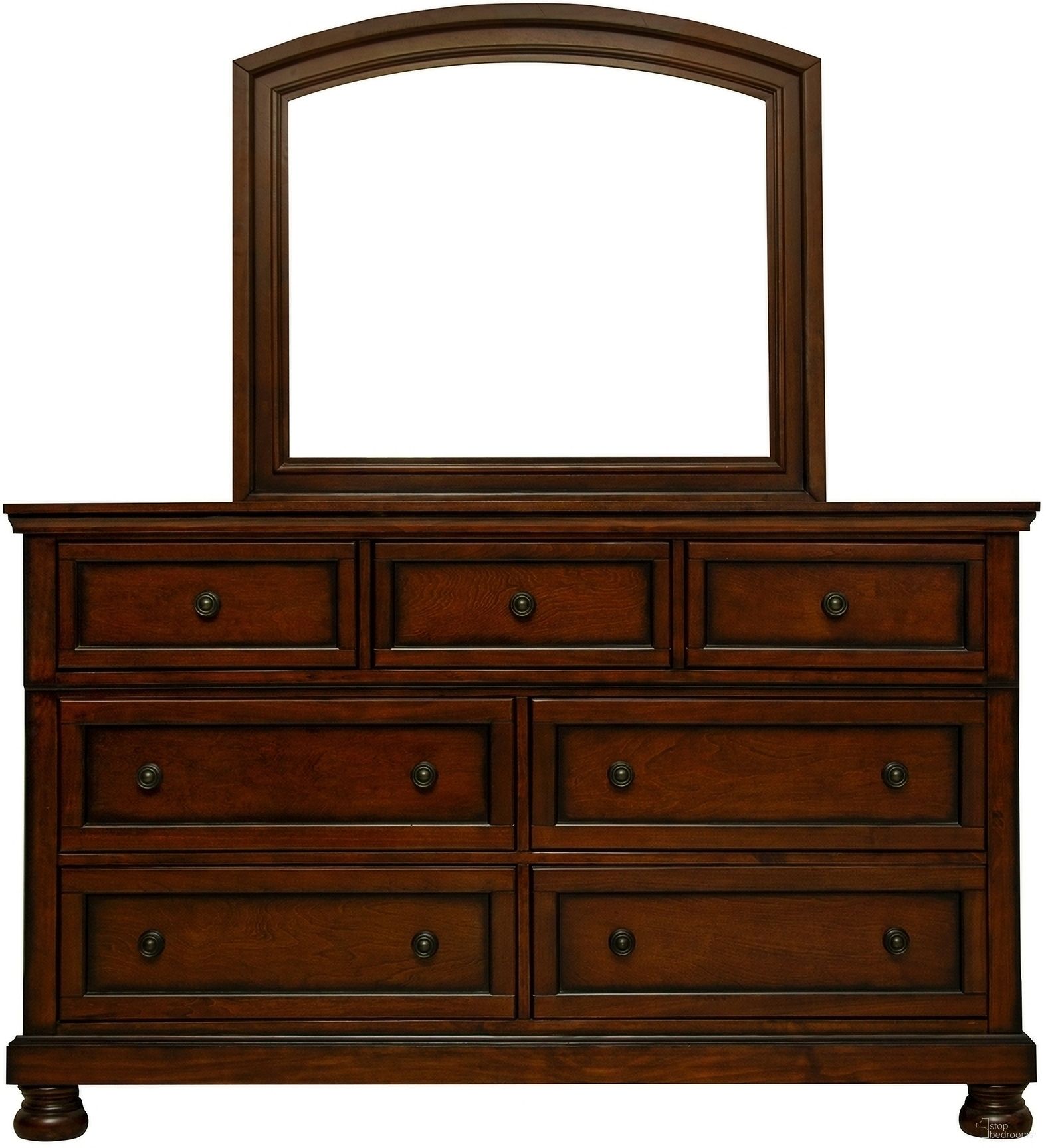 The appearance of Begonia Dresser with Hidden Drawer designed by Homelegance in the transitional interior design. This cherry piece of furniture was selected by 1StopBedrooms from Begonia Collection to add a touch of cosiness and style into your home. Sku: 1718NC-5. Material: Wood.
