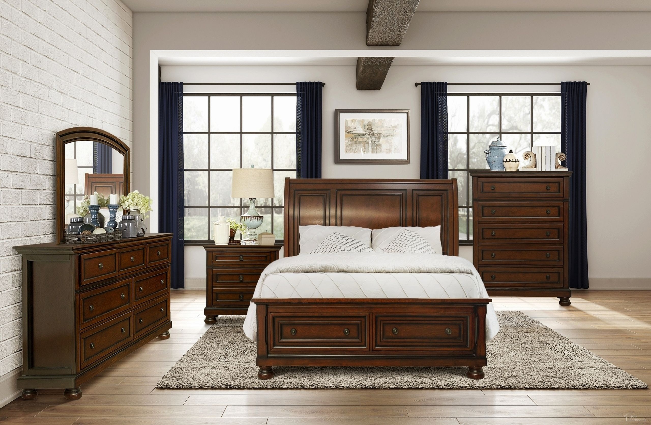 King Bed with Drawers