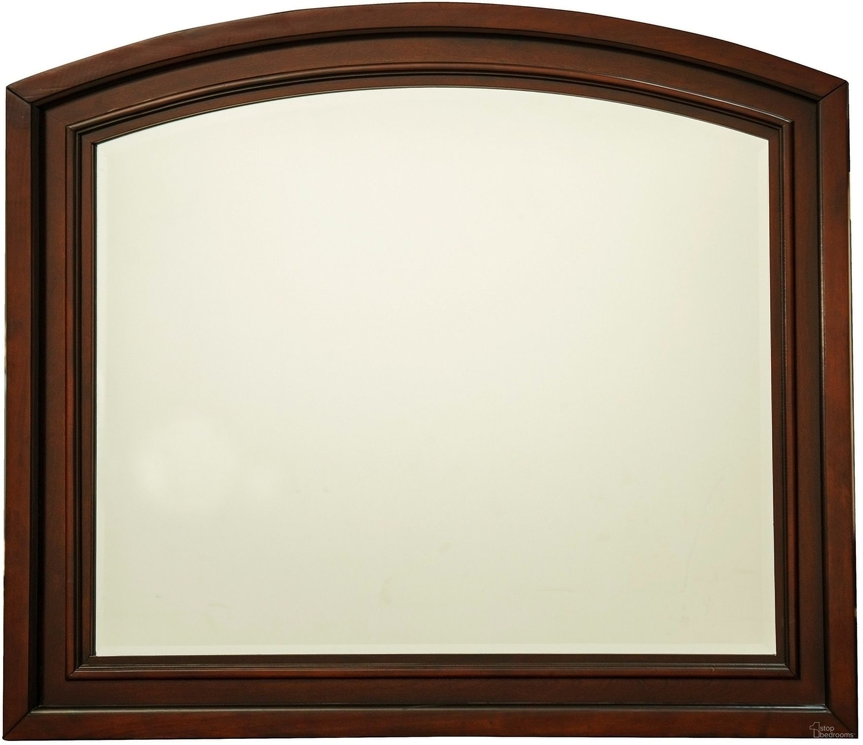 The appearance of Begonia Mirror In Cherry designed by Homelegance in the transitional interior design. This cherry piece of furniture  was selected by 1StopBedrooms from Begonia Collection to add a touch of cosiness and style into your home. Sku: 1718NC-6. Material: Wood.