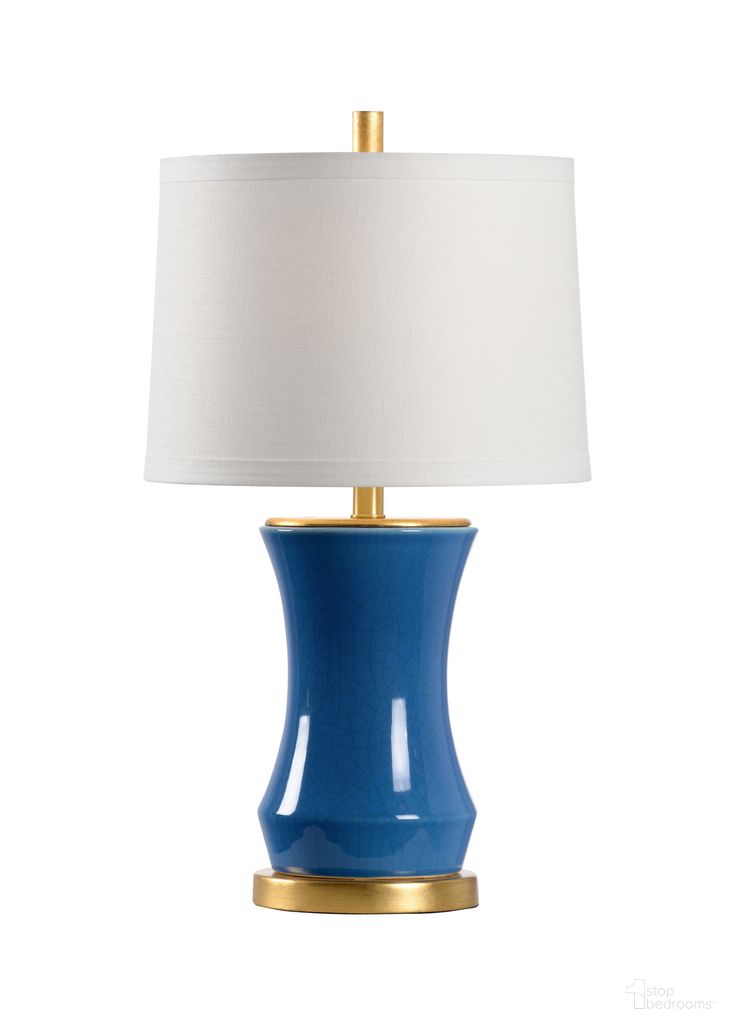 Bel Air Lamp In Blue and Gold