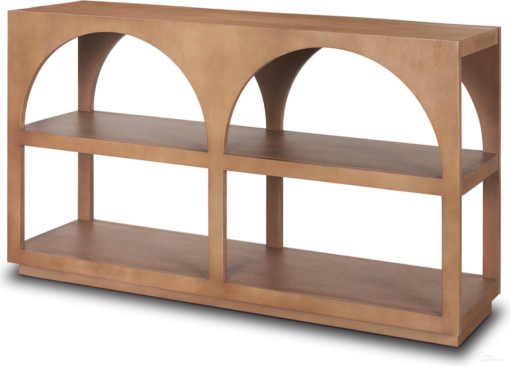 The appearance of Bela Wood Arched Small Console Table In Medium Brown designed by Mercana in the modern / contemporary interior design. This medium brown piece of furniture  was selected by 1StopBedrooms from Bela Collection to add a touch of cosiness and style into your home. Sku: 70581. Material: Wood.