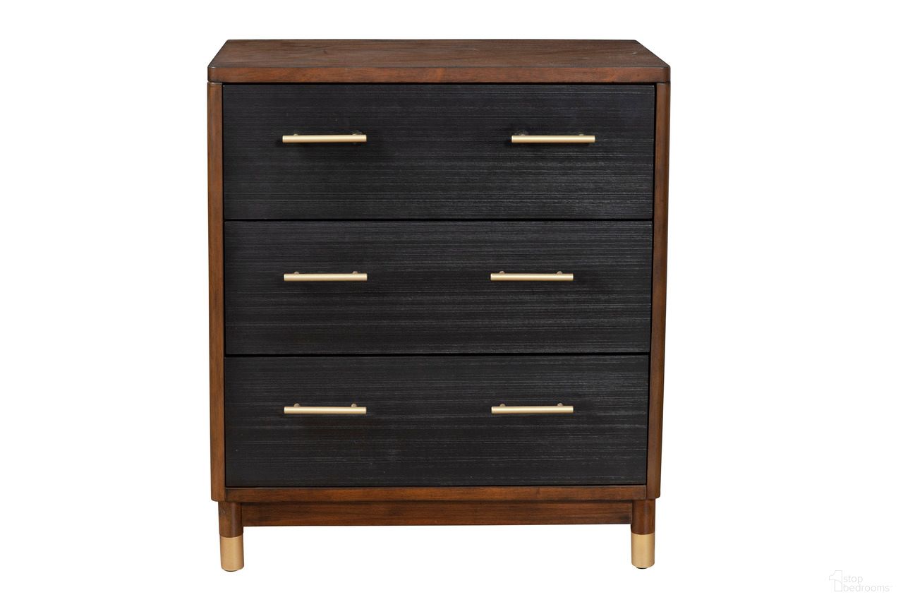 The appearance of Belham 3 Drawer Small Chest In Black and Dark Walnut designed by Alpine in the modern / contemporary interior design. This black and dark walnut piece of furniture was selected by 1StopBedrooms from Belham Collection to add a touch of cosiness and style into your home. Sku: 1971-04. Material: Mahogany.