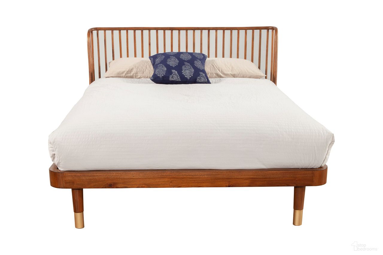 Belham Queen Platform Bed In Dark Walnut