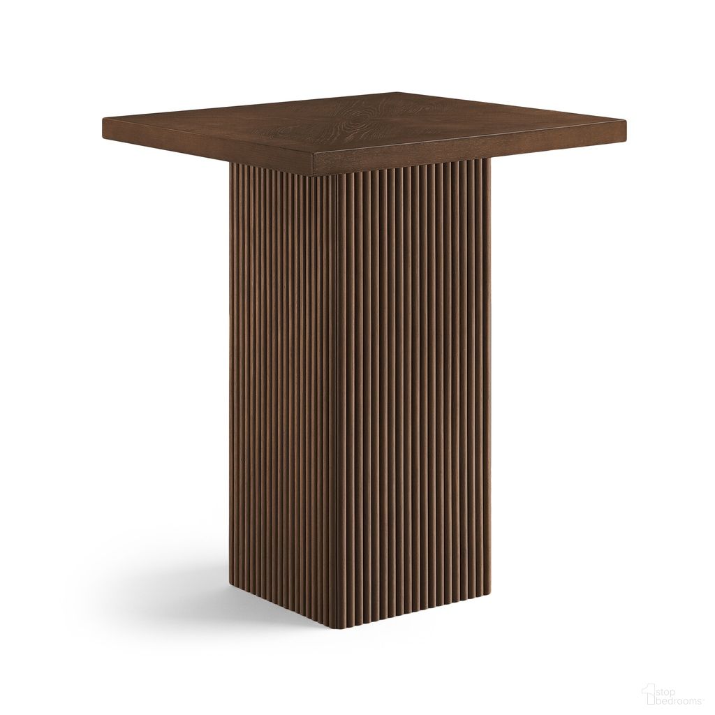 The appearance of Belinda Oak Veneer and Solid Wood Bar Height Table In Brown designed by Meridian in the modern / contemporary interior design. This brown piece of furniture  was selected by 1StopBedrooms from Belinda Collection to add a touch of cosiness and style into your home. Sku: 756Brown-T Box 1/2 (Top);756Brown-T Box 2/2 (Base). Material: Oak Veneer.