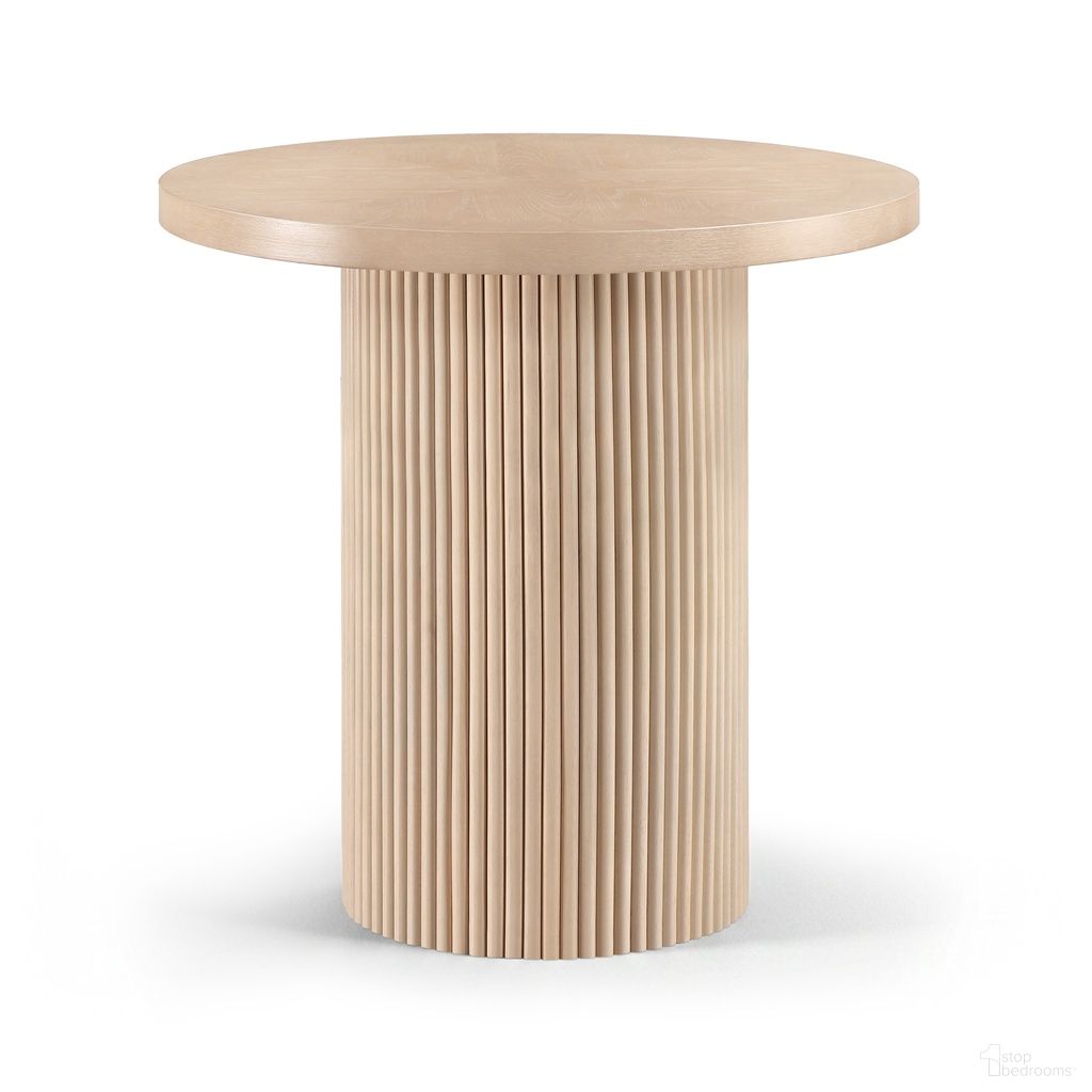 The appearance of Belinda Oak Veneer and Solid Wood Counter Height Table In Natural designed by Meridian in the modern / contemporary interior design. This natural piece of furniture  was selected by 1StopBedrooms from Belinda Collection to add a touch of cosiness and style into your home. Sku: 749Oak-T Box 1/2 (Top);749Oak-T Box 2/2 (Base). Table Base Style: Pedestal. Table Top Shape: Round. Size: 36". Material: Oak Veneer.