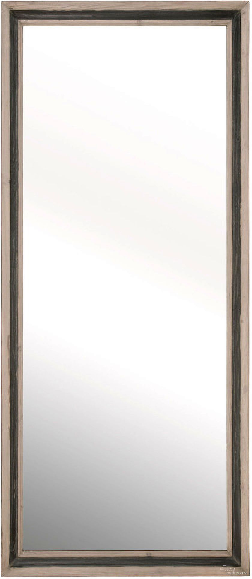 The appearance of Bella Antique Caden Mirror In Cream and Gray Pine designed by Essentials For Living in the transitional interior design. This cream/gray pine piece of furniture  was selected by 1StopBedrooms from Bella Antique Collection to add a touch of cosiness and style into your home. Sku: 8066.CRM/GRY-PNE. Material: Reclaimed Pine Wood.