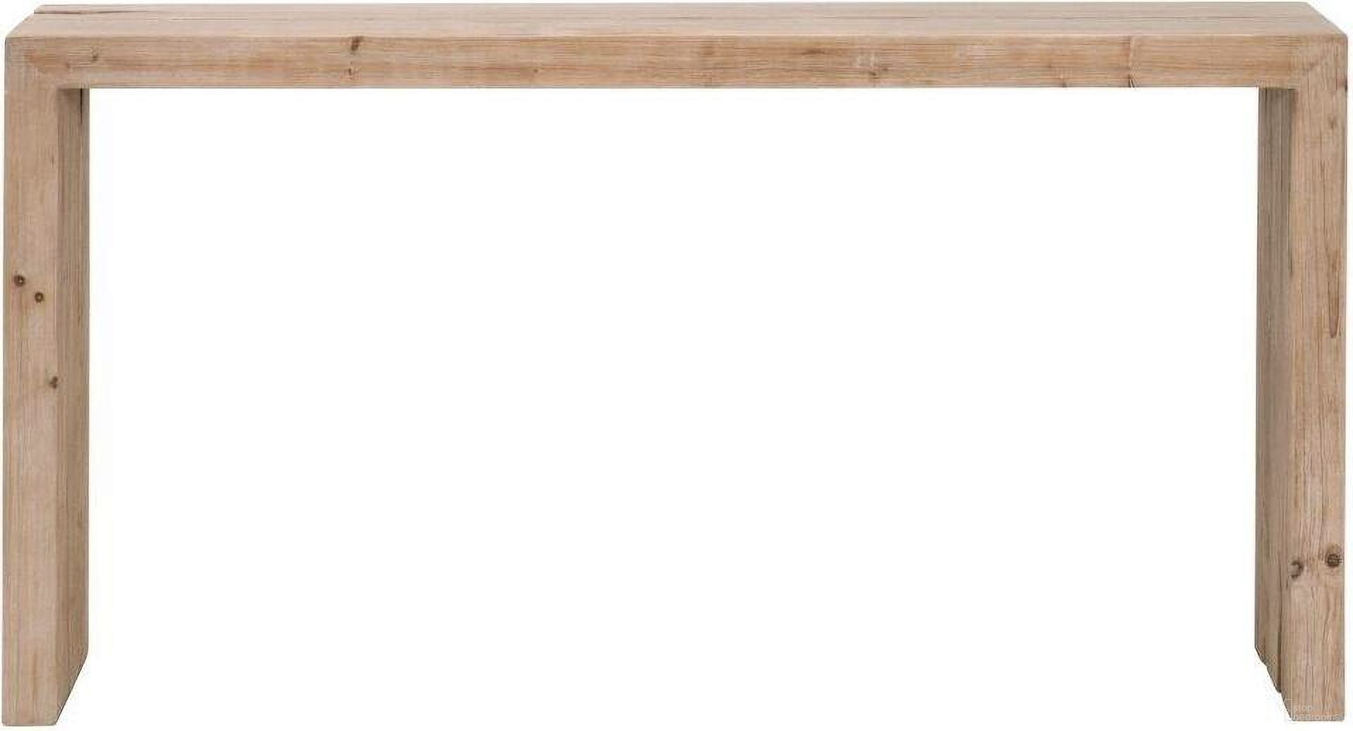The appearance of Bella Antique Reed Console Table In Smoke Gray Pine designed by Essentials For Living in the transitional interior design. This smoke gray pine piece of furniture  was selected by 1StopBedrooms from Bella Antique Collection to add a touch of cosiness and style into your home. Sku: 8100.SGRY-PNE. Material: Reclaimed Pine Wood.