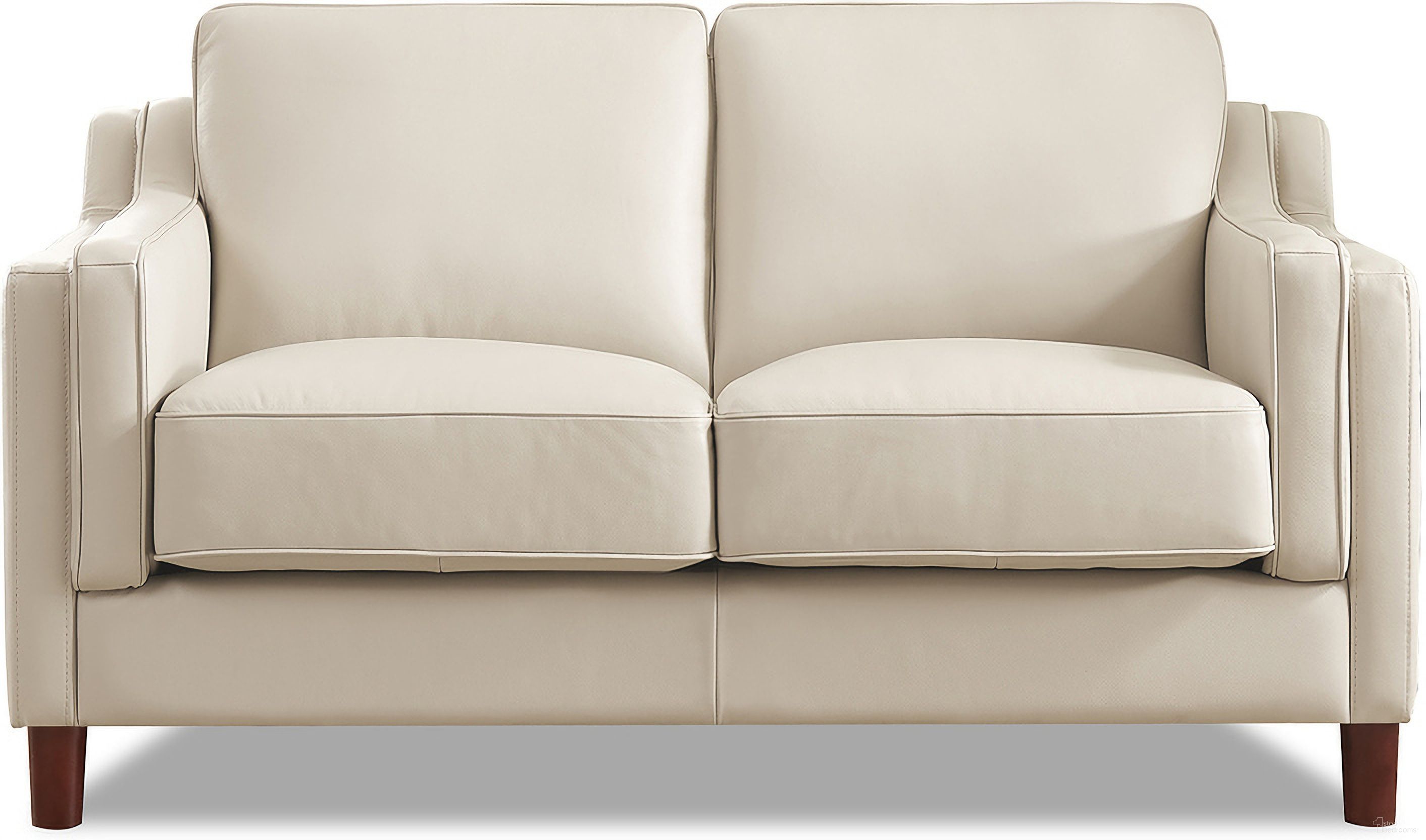 The appearance of Bella Leather Loveseat In Vanilla designed by Hydeline in the modern / contemporary interior design. This vanilla piece of furniture was selected by 1StopBedrooms from Bella Collection to add a touch of cosiness and style into your home. Sku: 69932-20V02-LS2519. Material: Leather.