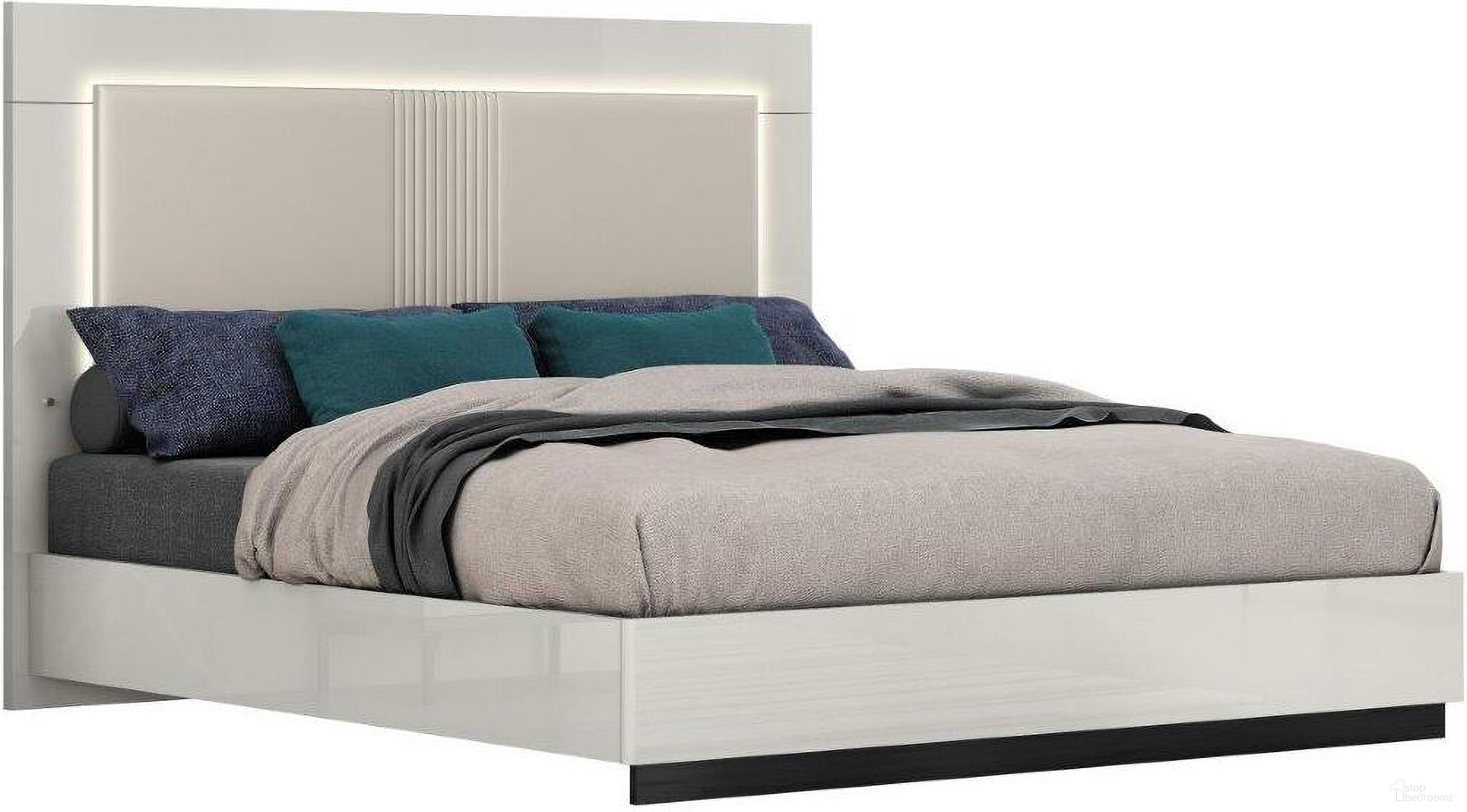 The appearance of Bella Queen Bed In Black designed by J&M in the modern / contemporary interior design. This black and grey piece of furniture  was selected by 1StopBedrooms from Bella Collection to add a touch of cosiness and style into your home. Sku: 19778-Q. Bed Type: Platform Bed. Bed Size: Queen. Material: MDF.