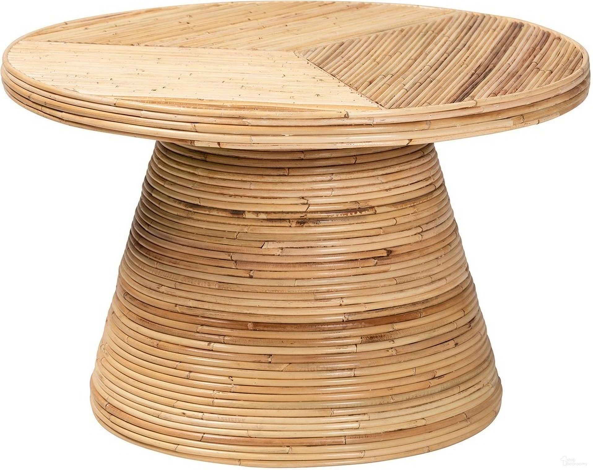 Bella Rattan and Wood Coffee Table In Natural