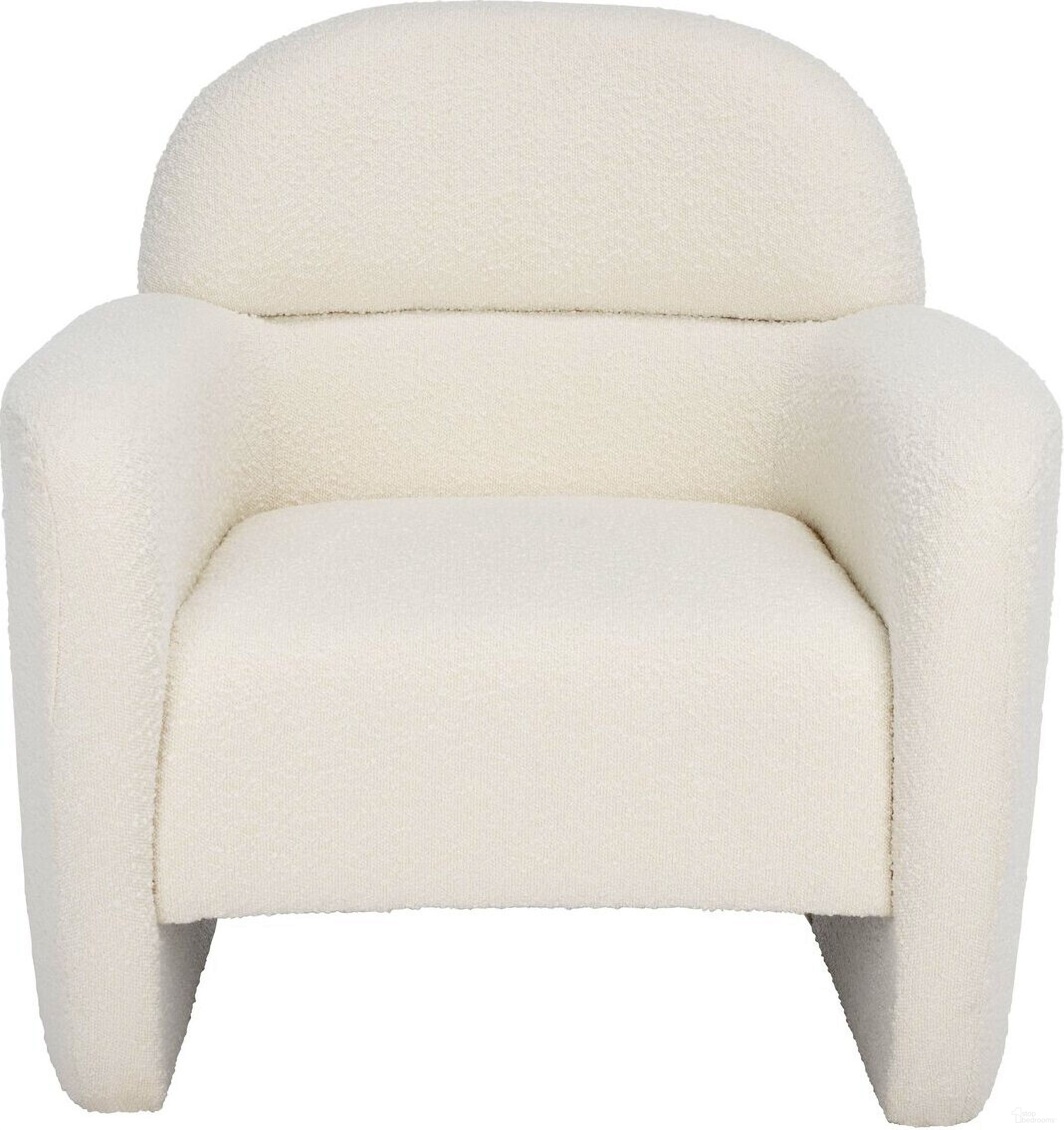 The appearance of Bellamaria Boucle Accent Chair In Ivory designed by Safavieh Couture in the modern / contemporary interior design. This ivory piece of furniture  was selected by 1StopBedrooms from Bellamaria Collection to add a touch of cosiness and style into your home. Sku: SFV5047A. Material: Plywood.