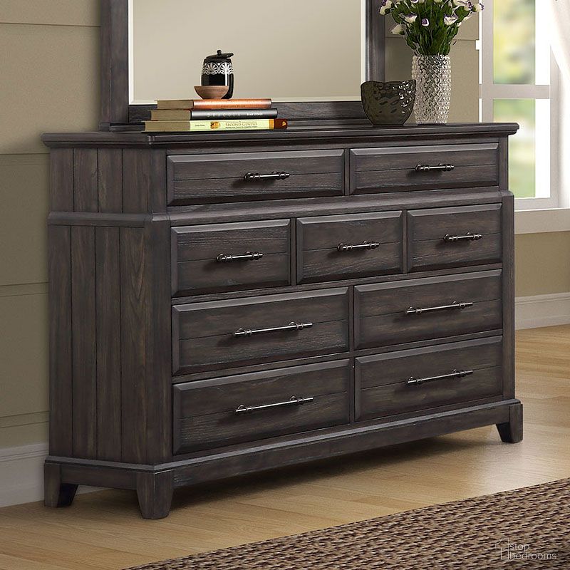 The appearance of Bellamy Lane Dresser designed by Bernell in the transitional interior design. This espresso piece of furniture was selected by 1StopBedrooms from Bellamy Lane Collection to add a touch of cosiness and style into your home. Sku: 1921-130.