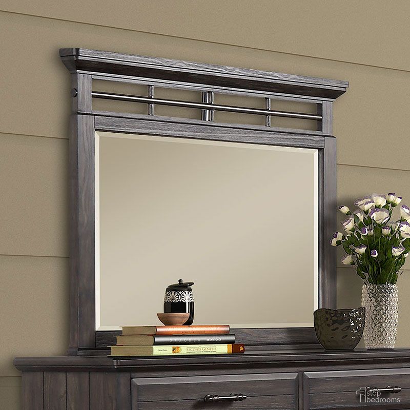 The appearance of Bellamy Lane Mirror designed by Bernell in the transitional interior design. This espresso piece of furniture  was selected by 1StopBedrooms from Bellamy Lane Collection to add a touch of cosiness and style into your home. Sku: 1921-140.