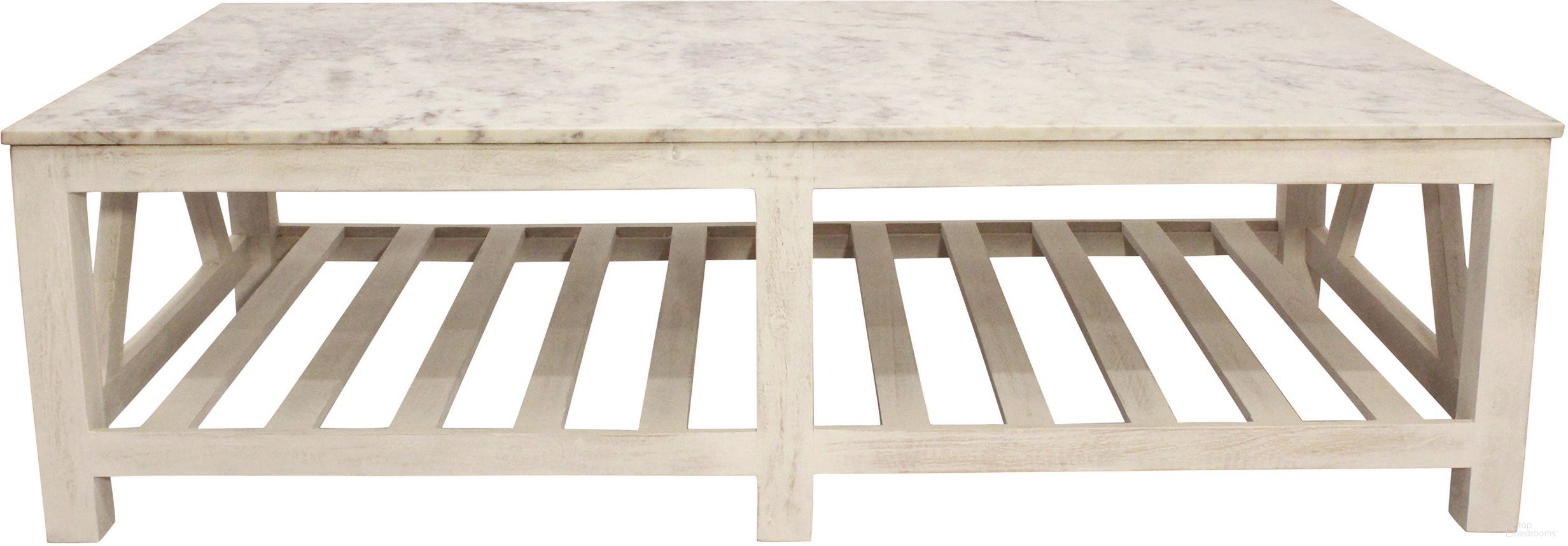 The appearance of Bellamy Marble Cocktail Table In Sur Tone designed by Moti in the country / farmhouse interior design. This sur tone piece of furniture  was selected by 1StopBedrooms from Bellamy Collection to add a touch of cosiness and style into your home. Sku: 71703001. Material: Marble.