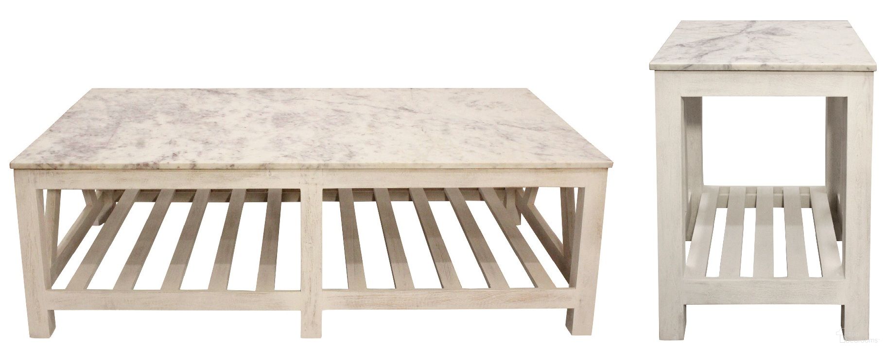 The appearance of Bellamy Marble Occasional Table Set In Sur Tone designed by Moti in the country / farmhouse interior design. This sur tone piece of furniture  was selected by 1StopBedrooms from Bellamy Collection to add a touch of cosiness and style into your home. Sku: 71703001;71704001. Material: Marble.