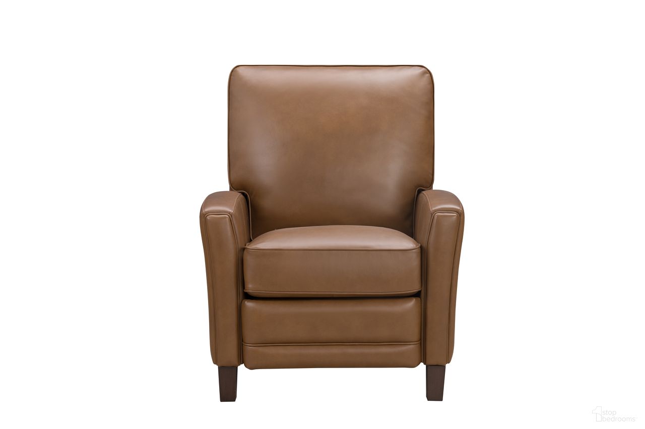 The appearance of Bellbrook Push Thru The Arms Recliner In Elwood Saddle designed by BarcaLounger in the traditional interior design. This elwood saddle piece of furniture  was selected by 1StopBedrooms from Bellbrook Collection to add a touch of cosiness and style into your home. Sku: 71654572284. Material: Leather.