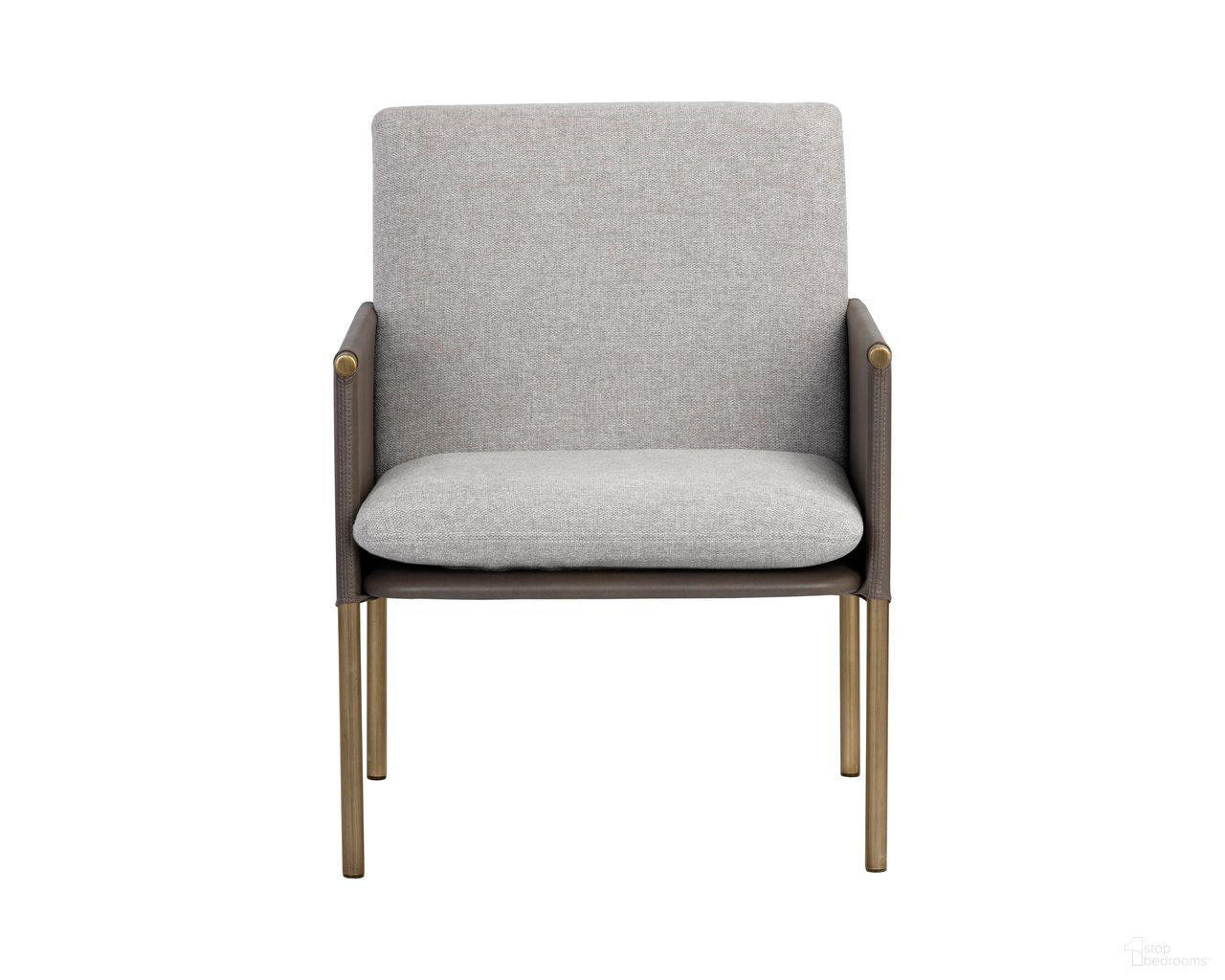 Bellevue Lounge Chair In Belfast Heather Grey and Bravo Ash
