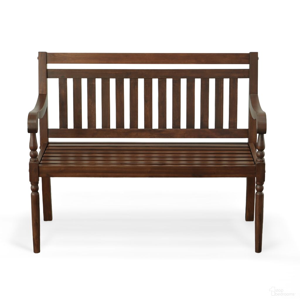 The appearance of Belmont Outdoor Wooden Bench In Elm designed by Carolina Living in the traditional interior design. This elm piece of furniture was selected by 1StopBedrooms from Belmont Collection to add a touch of cosiness and style into your home. Sku: WBN2246ELM. Material: Acacia Wood.