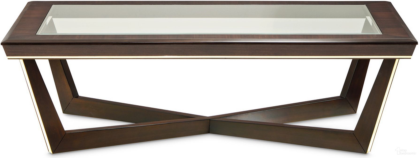 The appearance of Belmont Place Cocktail Table In Espresso designed by Michael Amini in the modern / contemporary interior design. This espresso piece of furniture was selected by 1StopBedrooms from Belmont Place Collection to add a touch of cosiness and style into your home. Sku: N9085201-409. Material: Solid Wood.